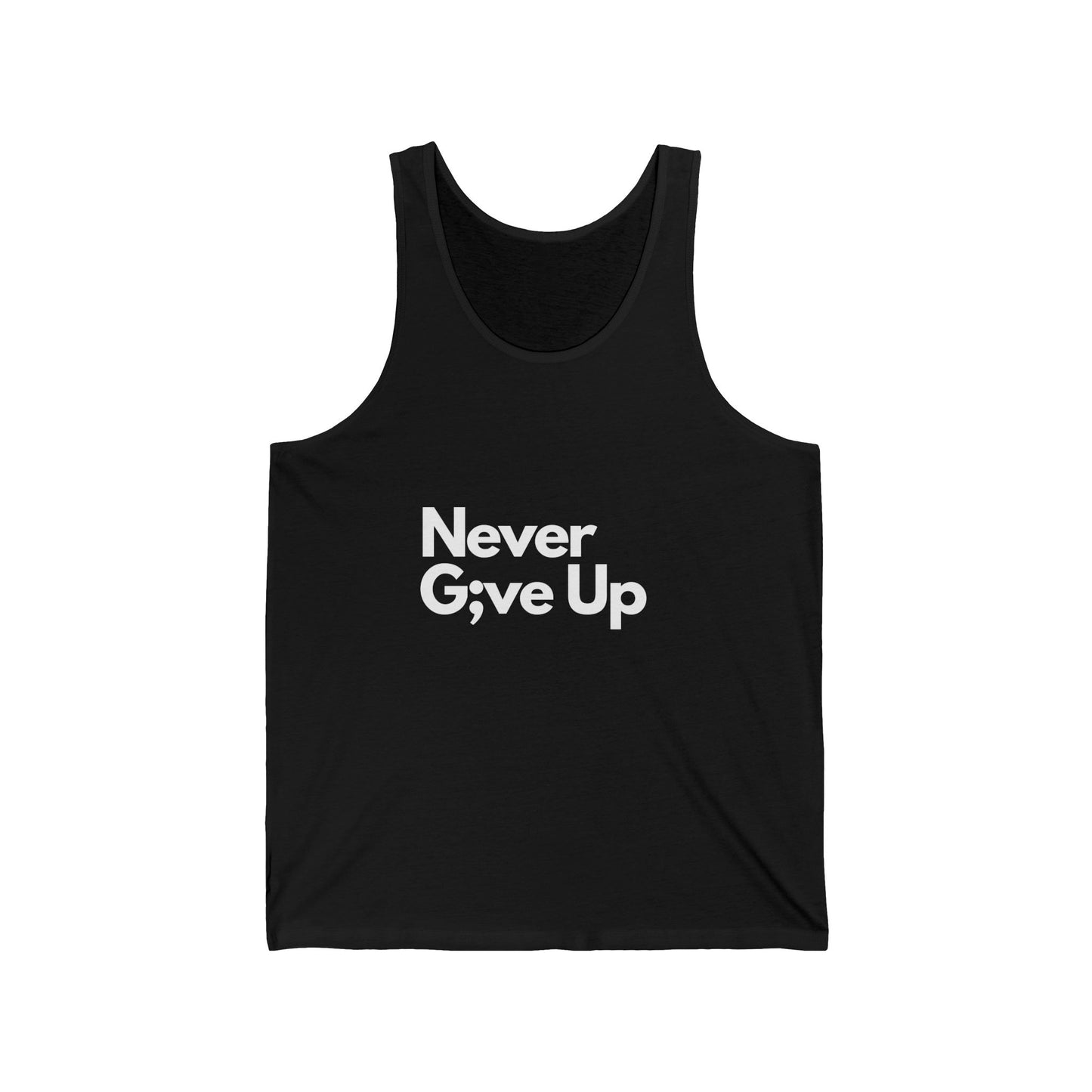 Never G;ve Up Men's Tank