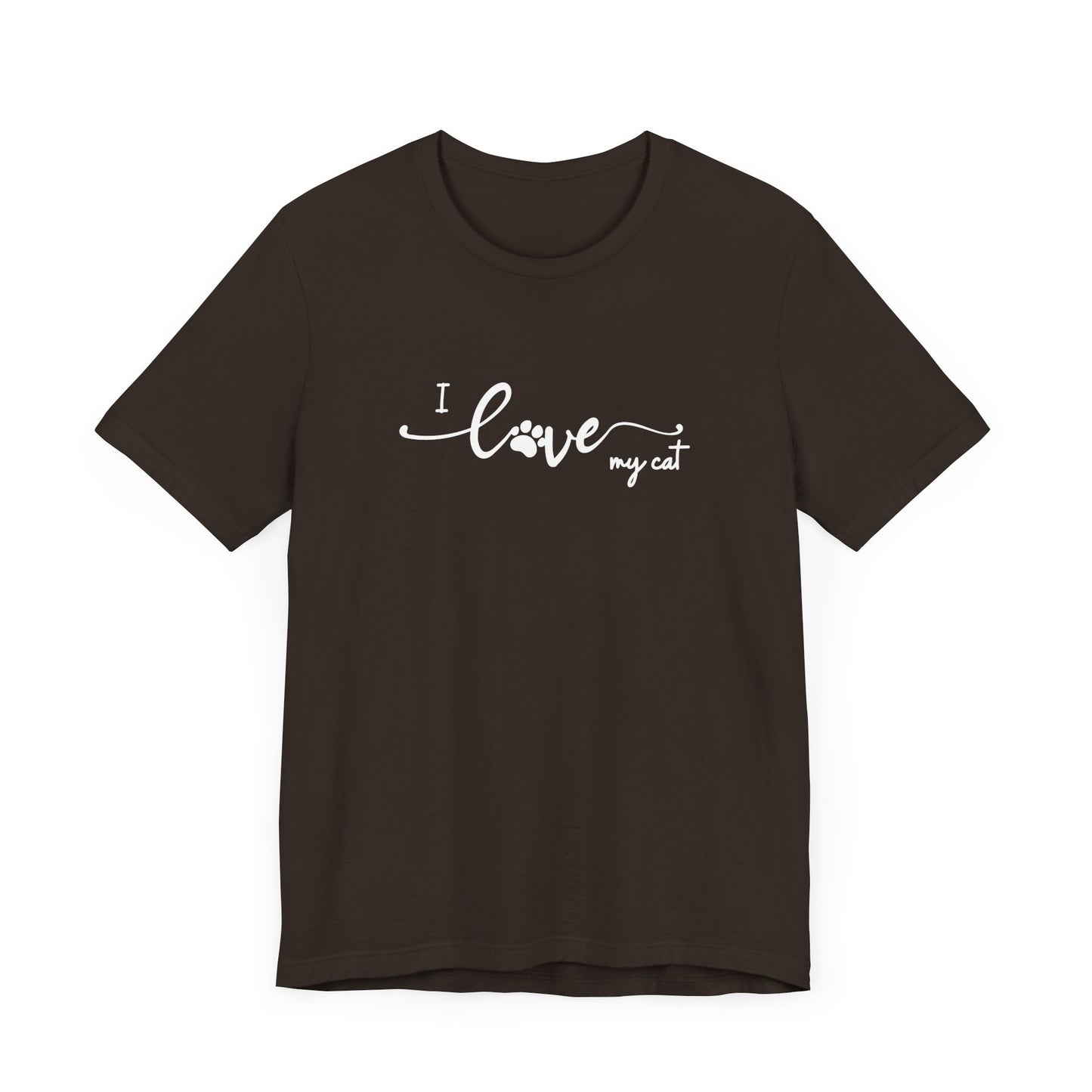 I Love My Cat Men's T-Shirt - Cute Cat Lover Tee for Pet Owners
