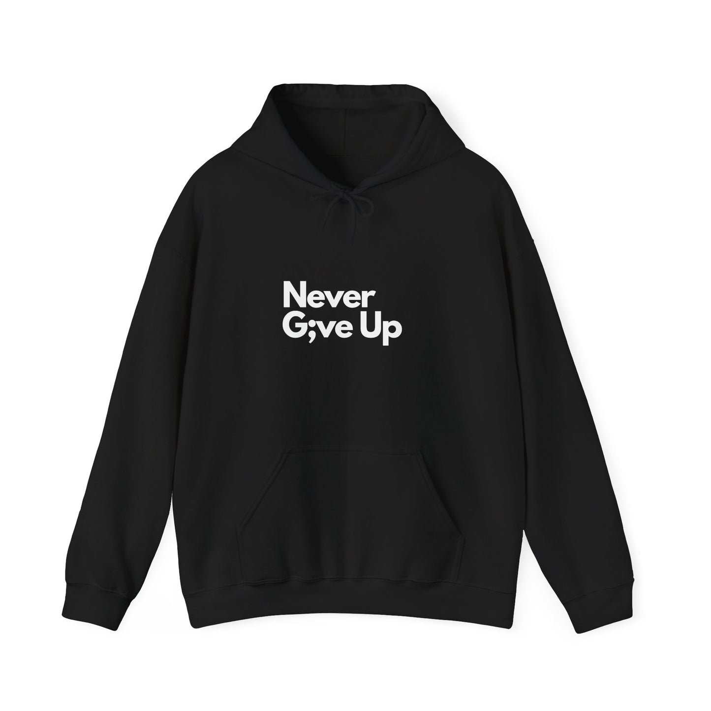 Never G;ve Up Men's Hoodie