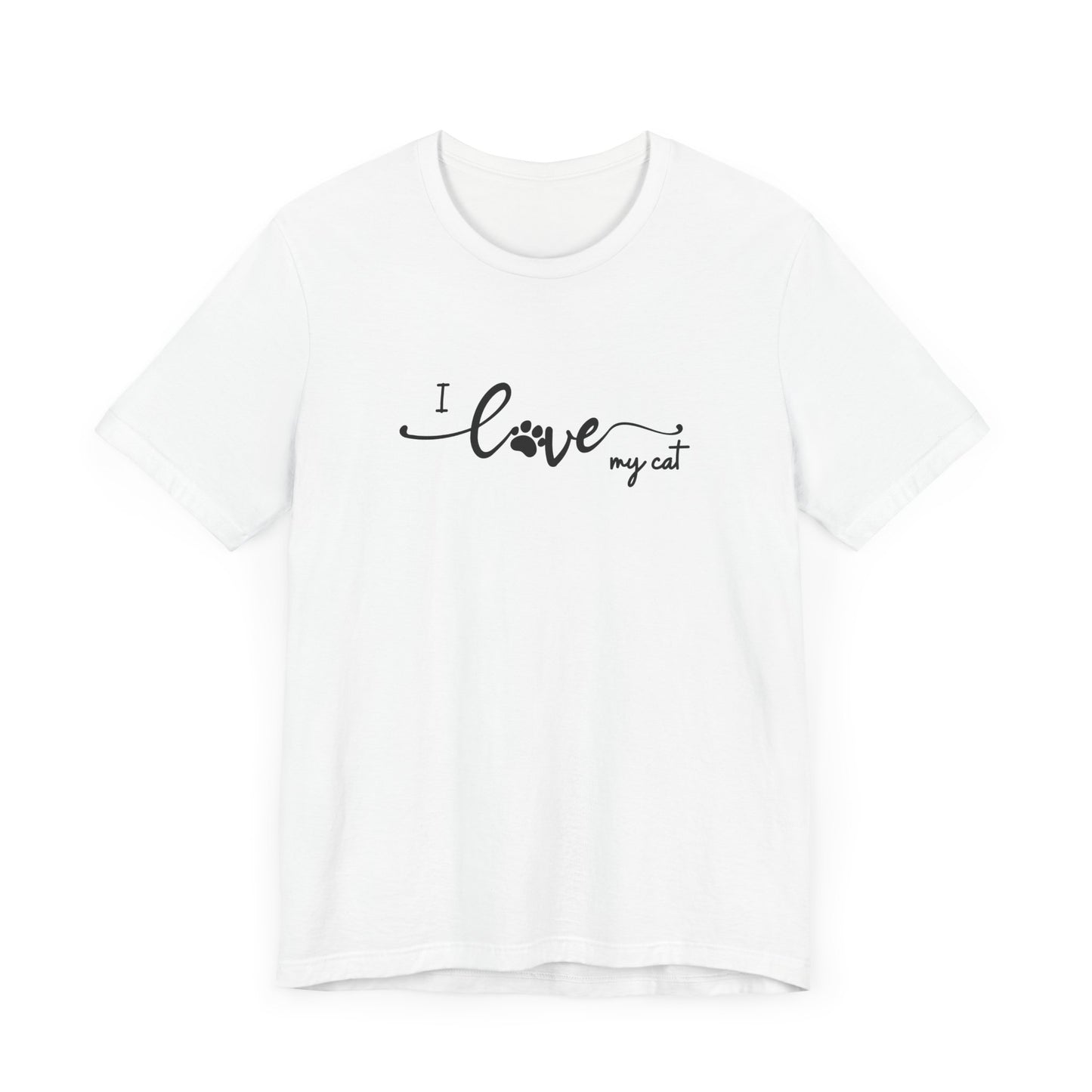 I Love My Cat Men's T-Shirt - Cute Cat Lover Tee for Pet Owners