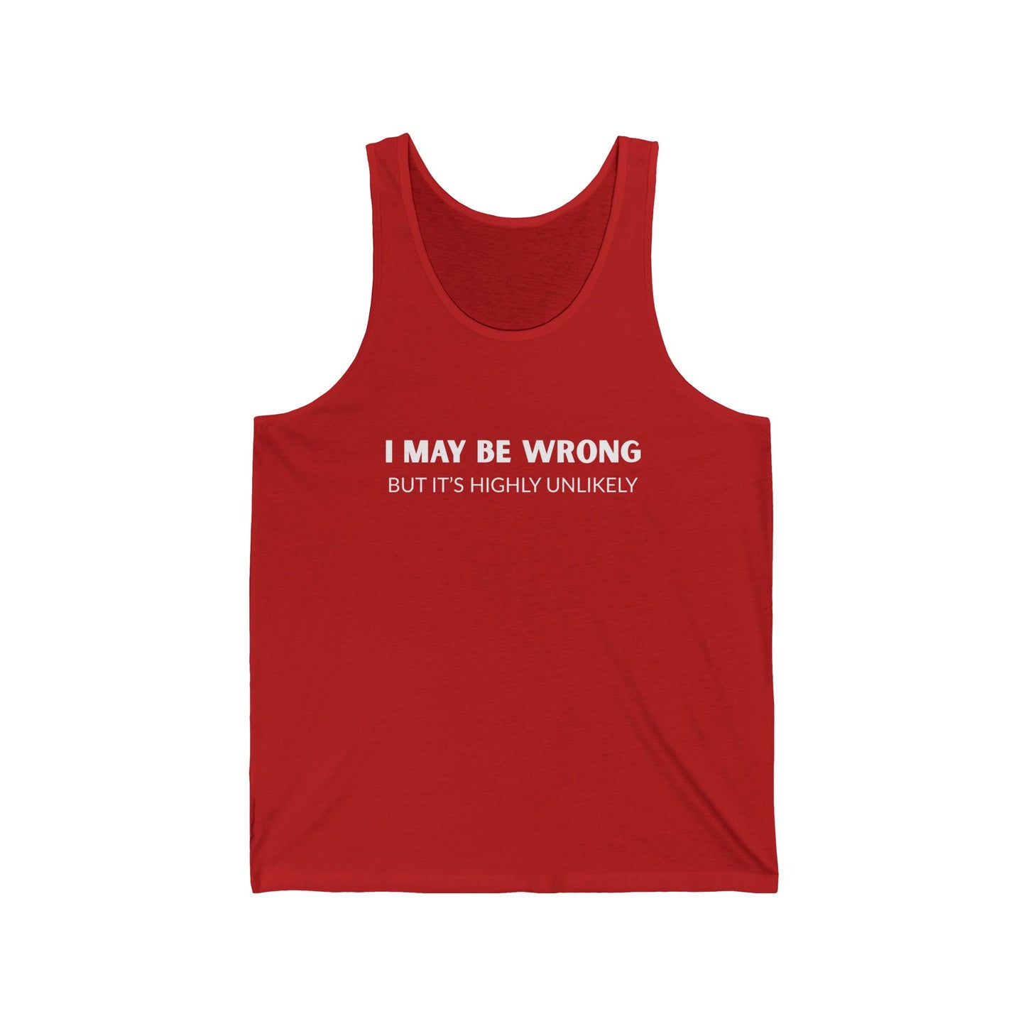 "I May Be Wrong But It's Highly Unlikely" Men's Tank