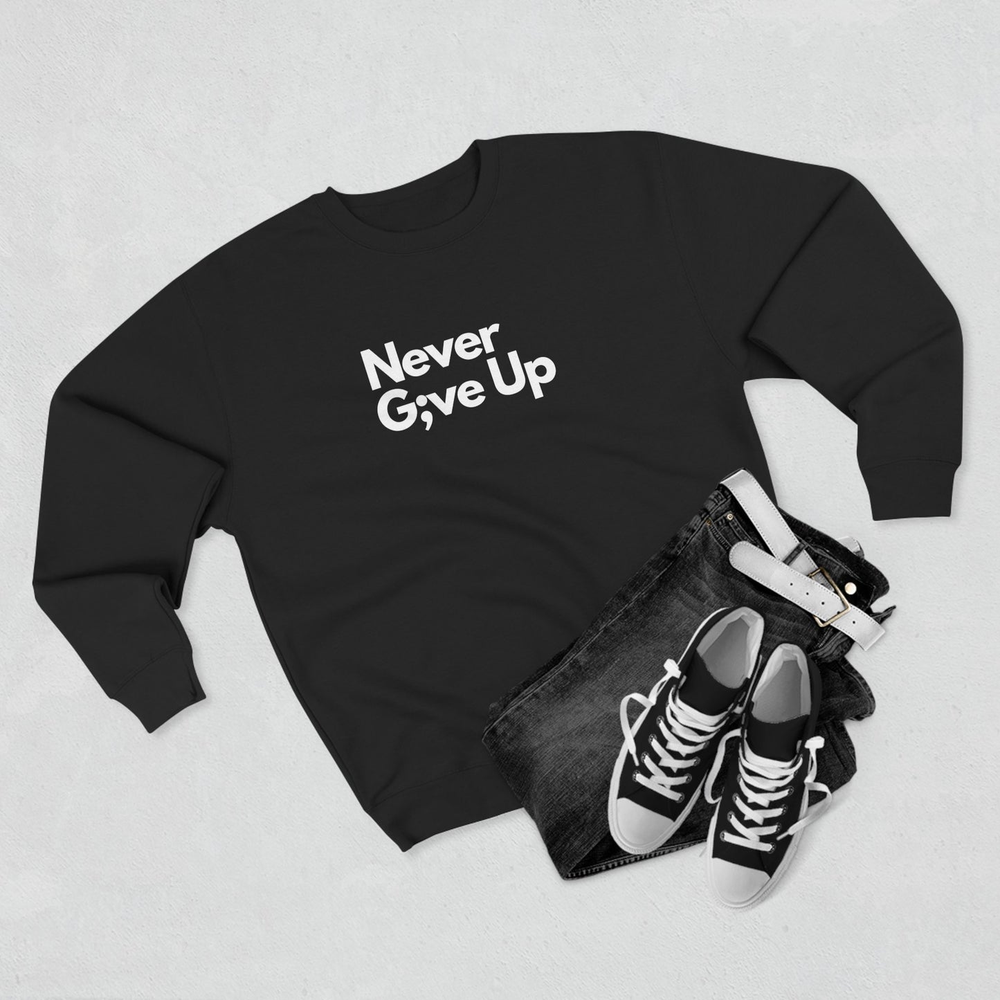 Never Give Up Women's Crewneck