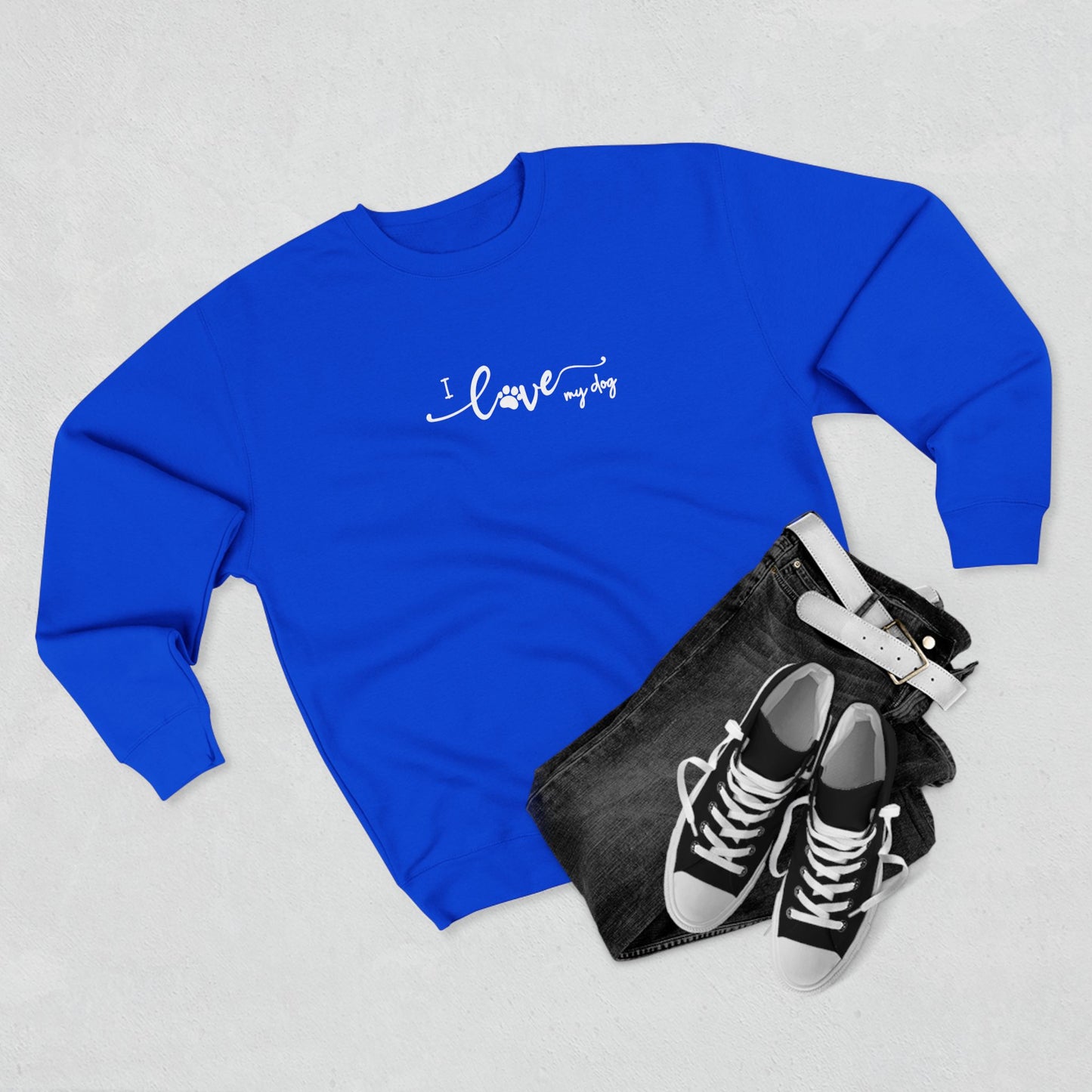 I Love My Dog Men's Crewneck
