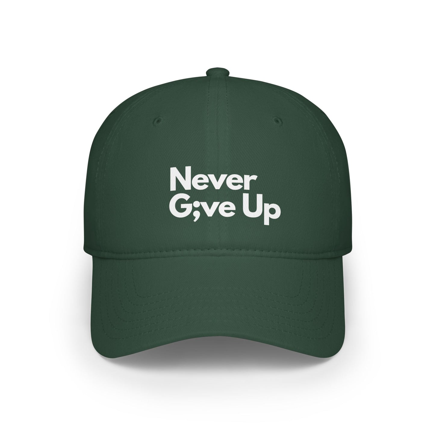 Never Give Up Baseball Cap
