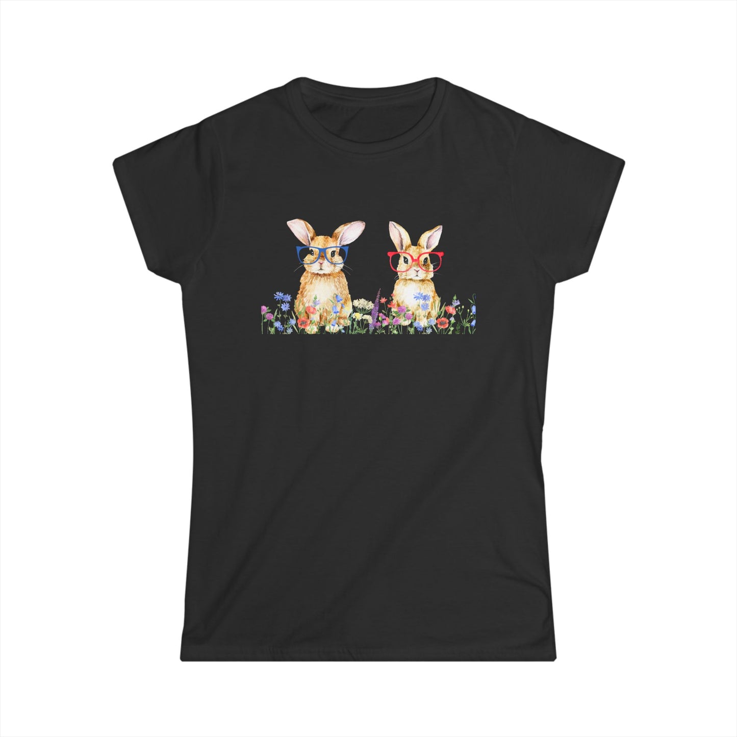 Bunny Duo Women's Semi Fitted T-Shirt