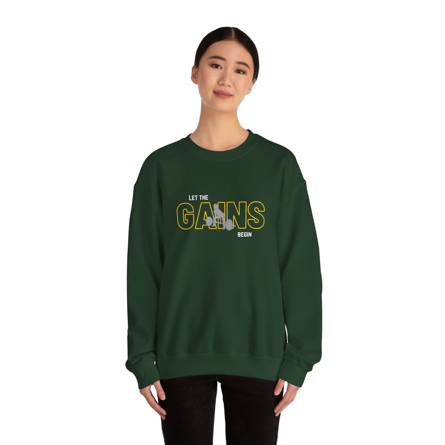 'Let The Gains Begin' Women's Crewneck
