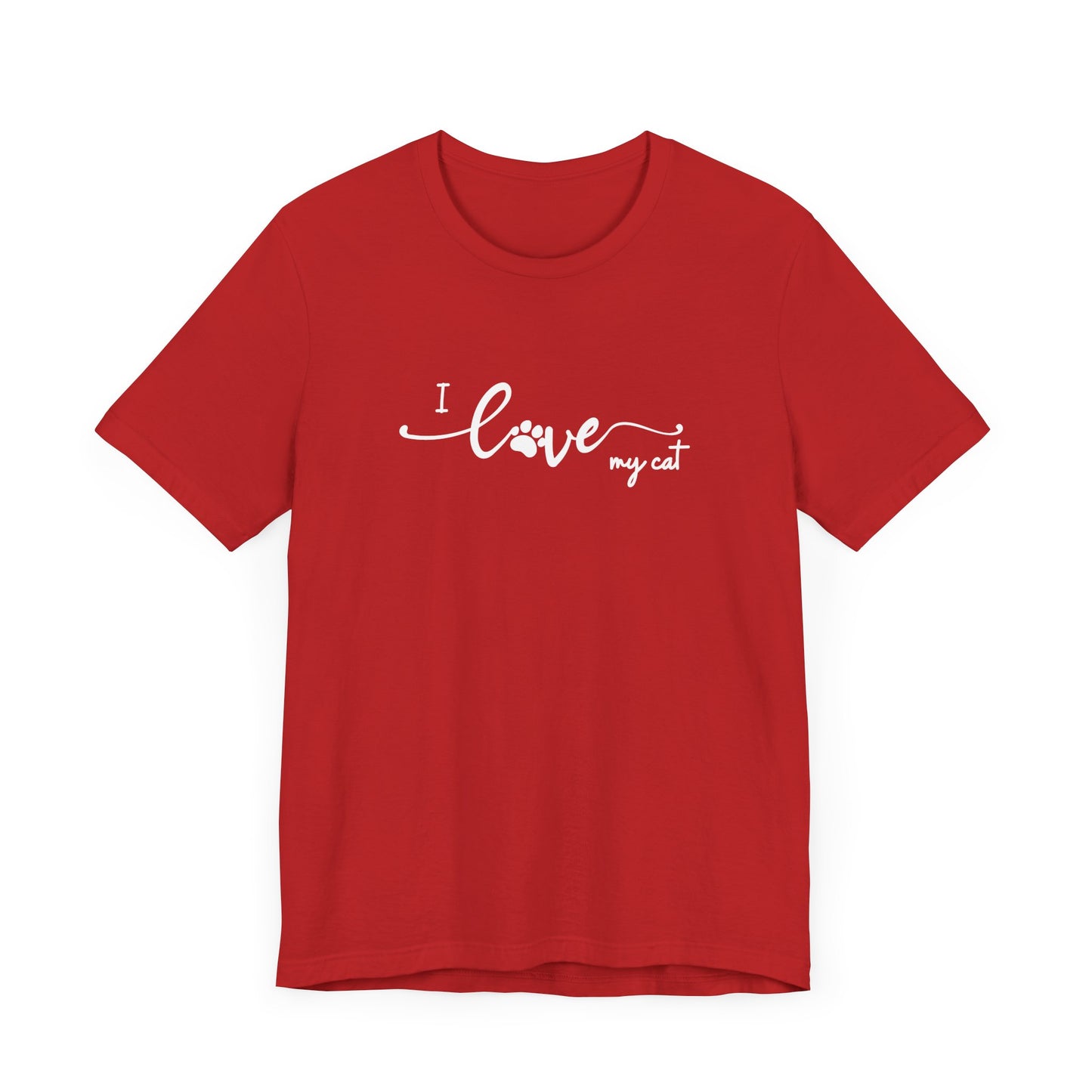 I Love My Cat Men's T-Shirt - Cute Cat Lover Tee for Pet Owners