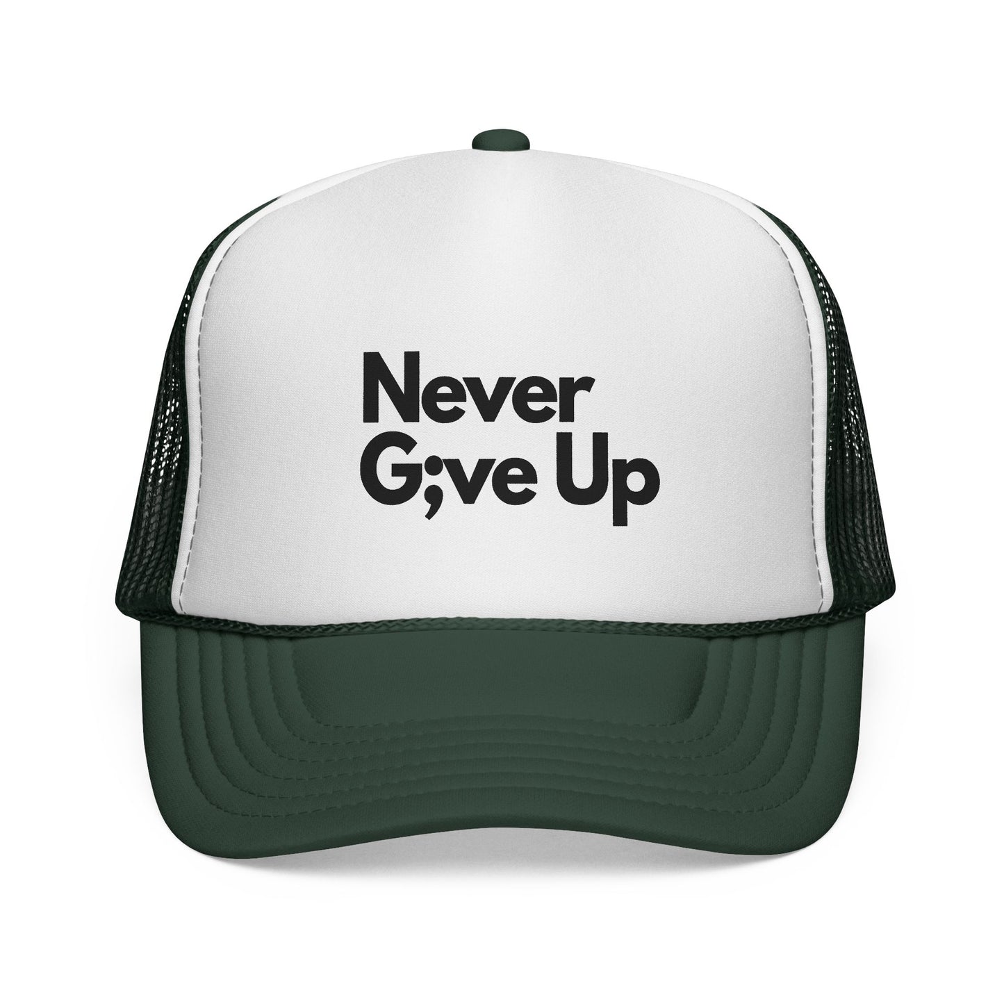 Never Give Up Trucker Cap