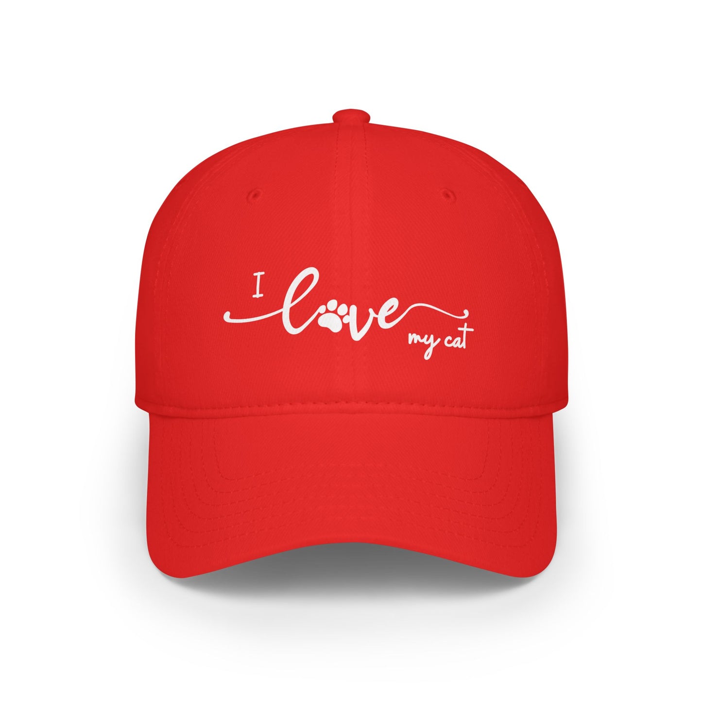 I Love My Cat Baseball Cap
