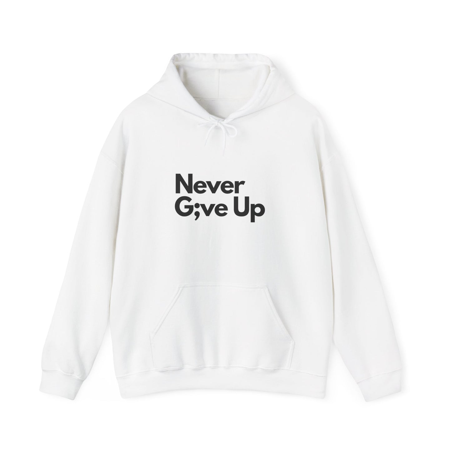 Never G;ve Up Men's Hoodie