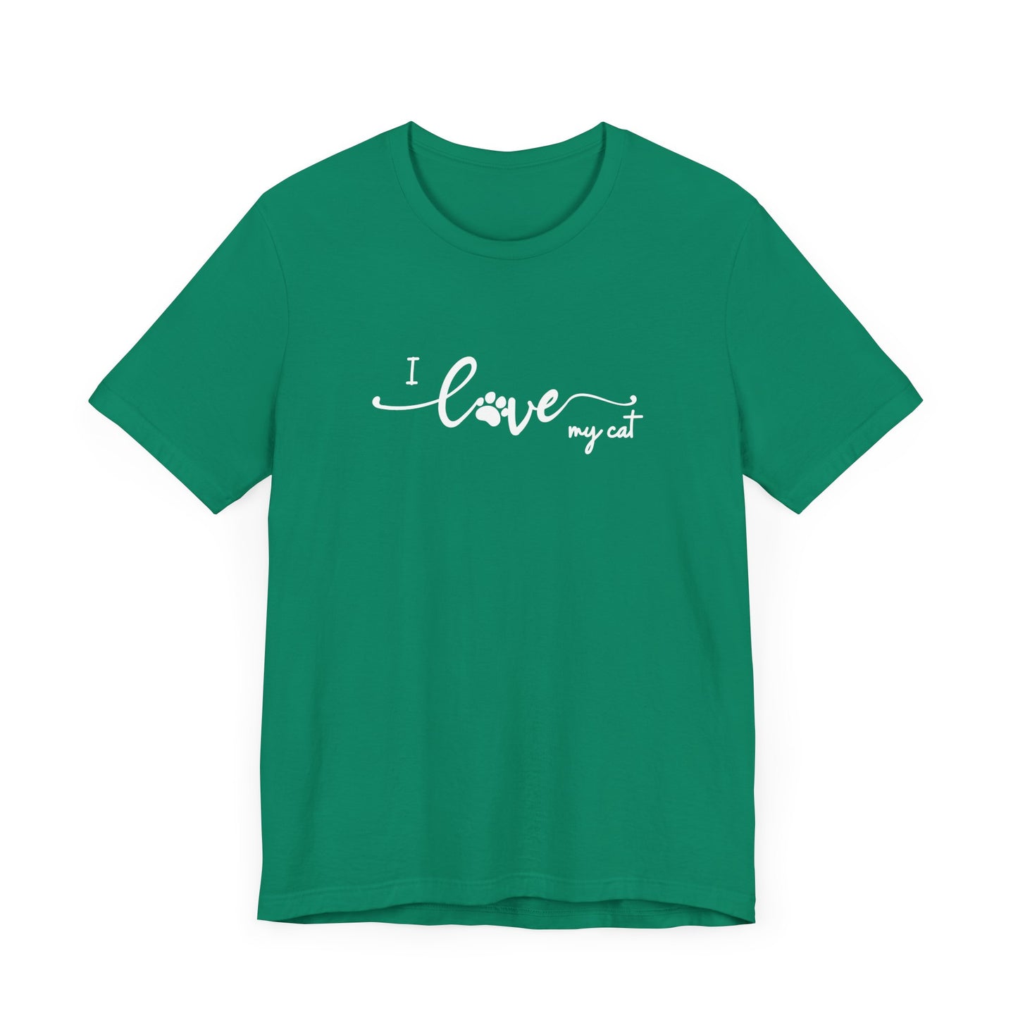 I Love My Cat Men's T-Shirt - Cute Cat Lover Tee for Pet Owners