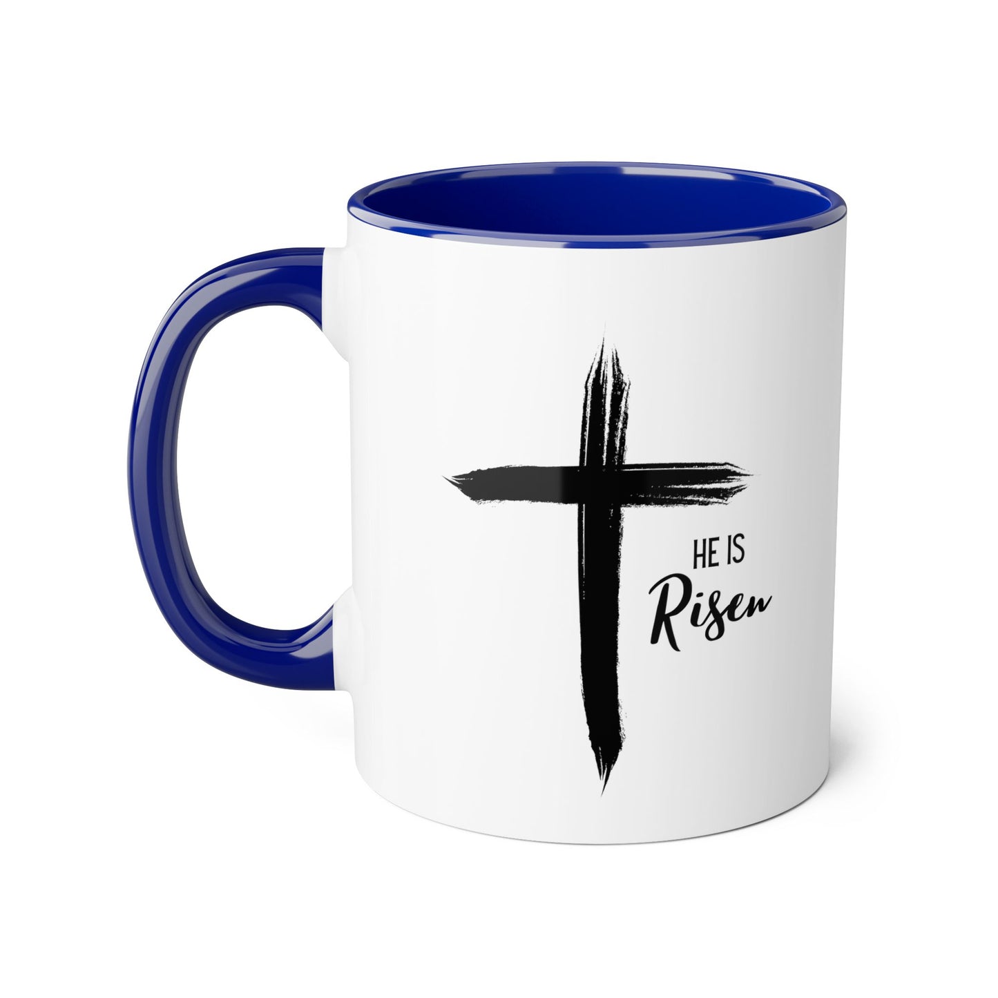 Cross 'He is Risen' 2 Tone Mug