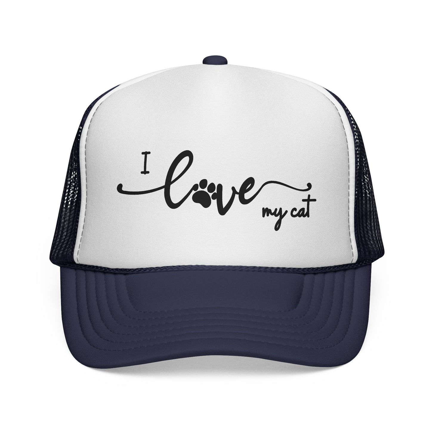 I Love My Cat Trucker Hat