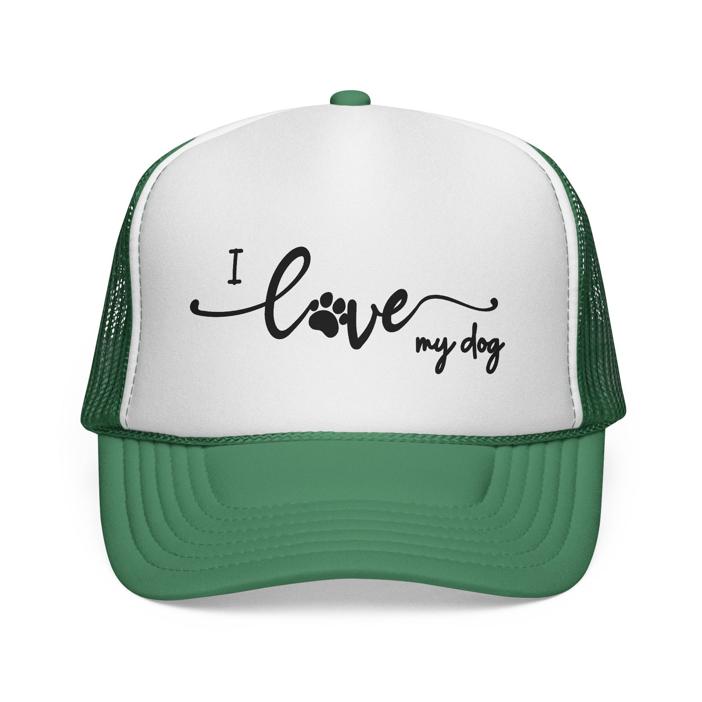 I Love My Dog Trucker Hat