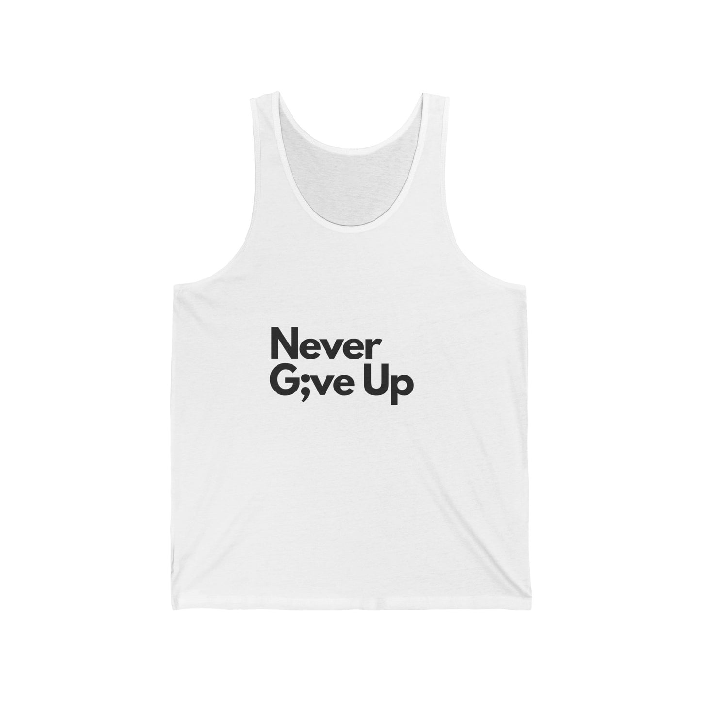 Never G;ve Up Men's Tank