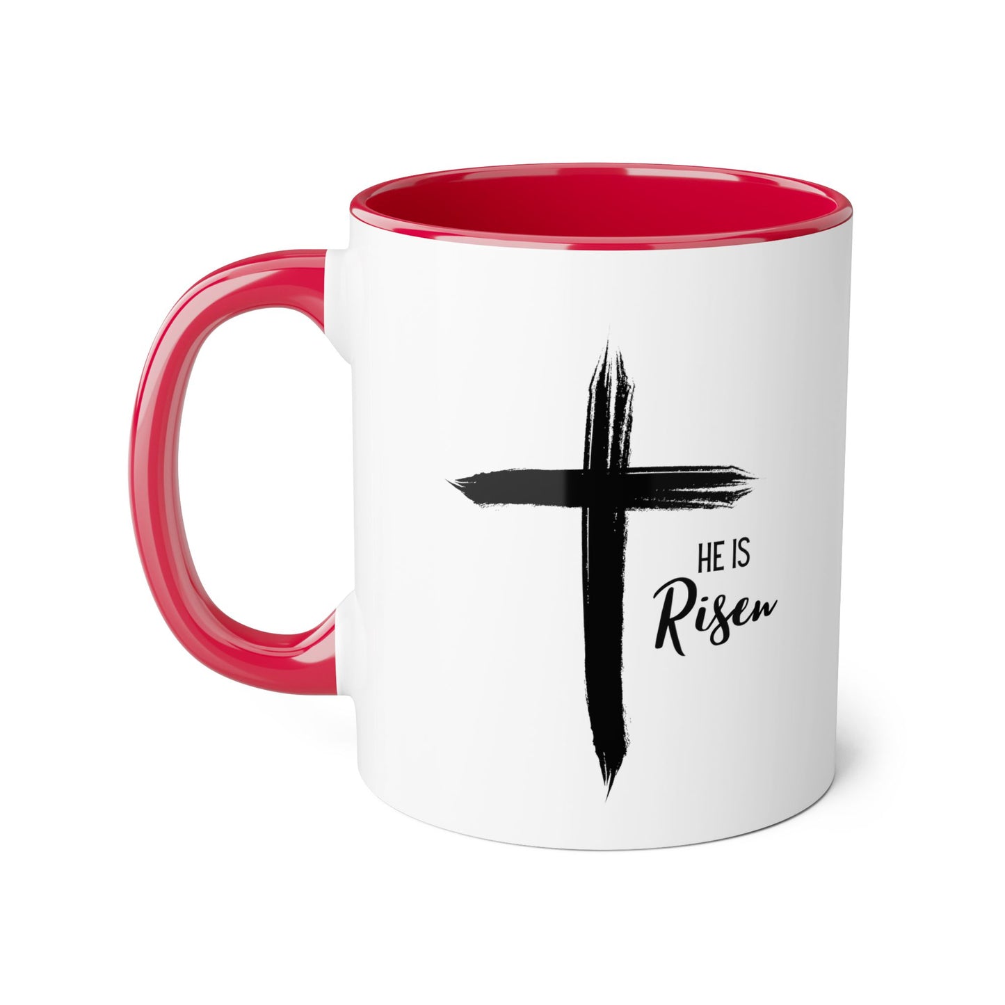 Cross 'He is Risen' 2 Tone Mug
