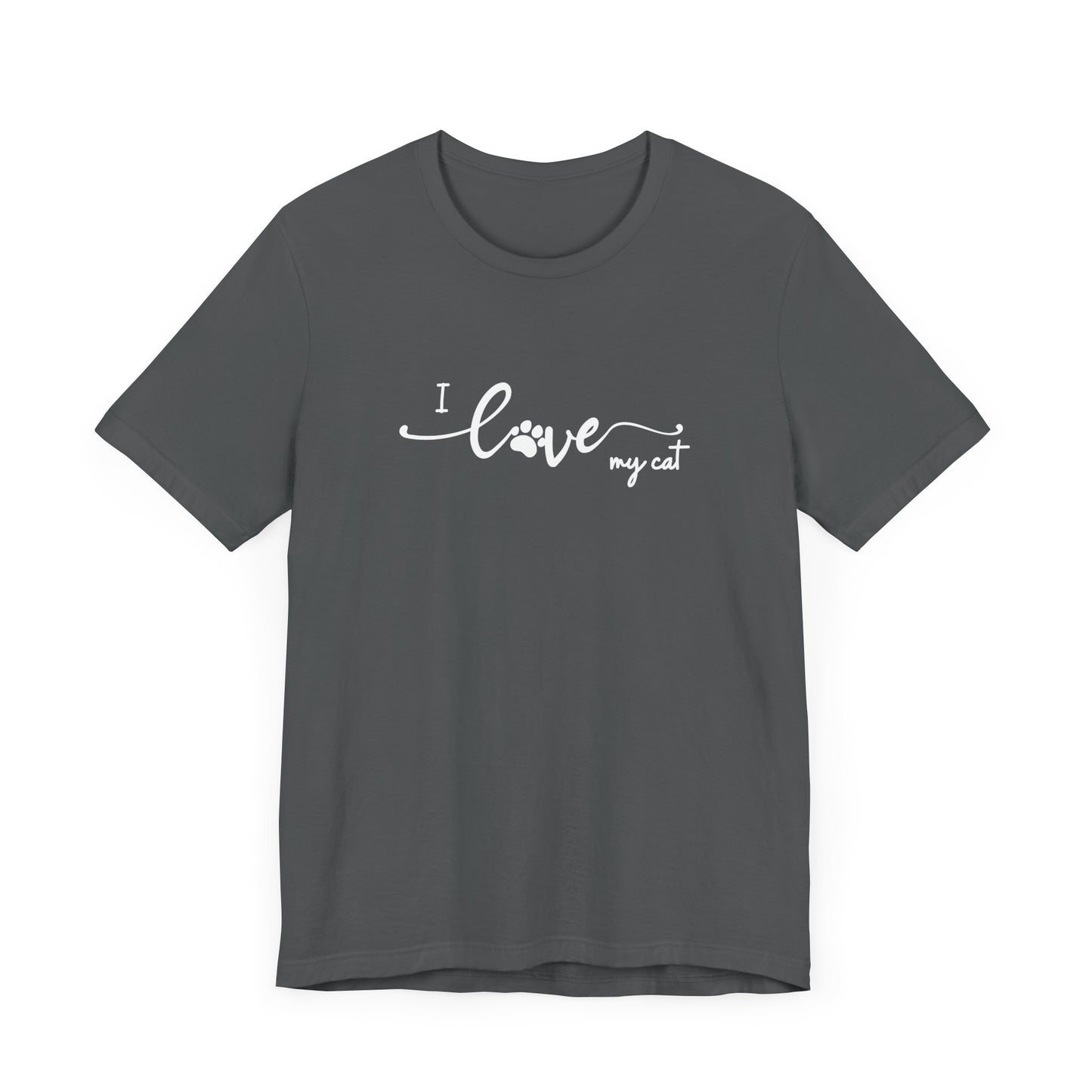 I Love My Cat Men's T-Shirt - Cute Cat Lover Tee for Pet Owners