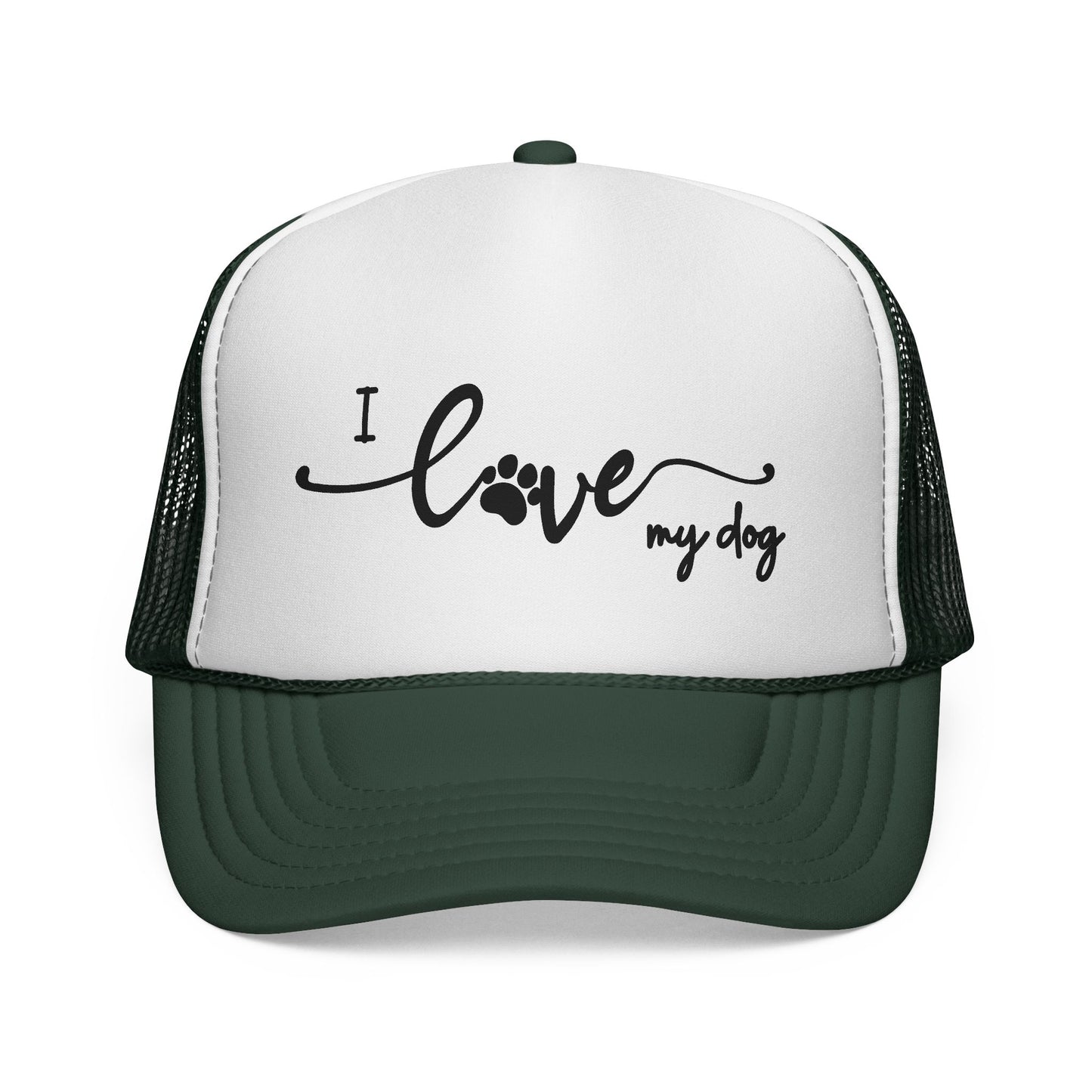 I Love My Dog Trucker Hat