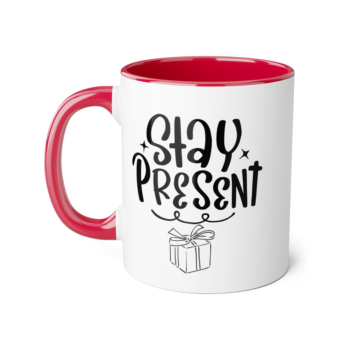 Stay Present 2 Tone Mug