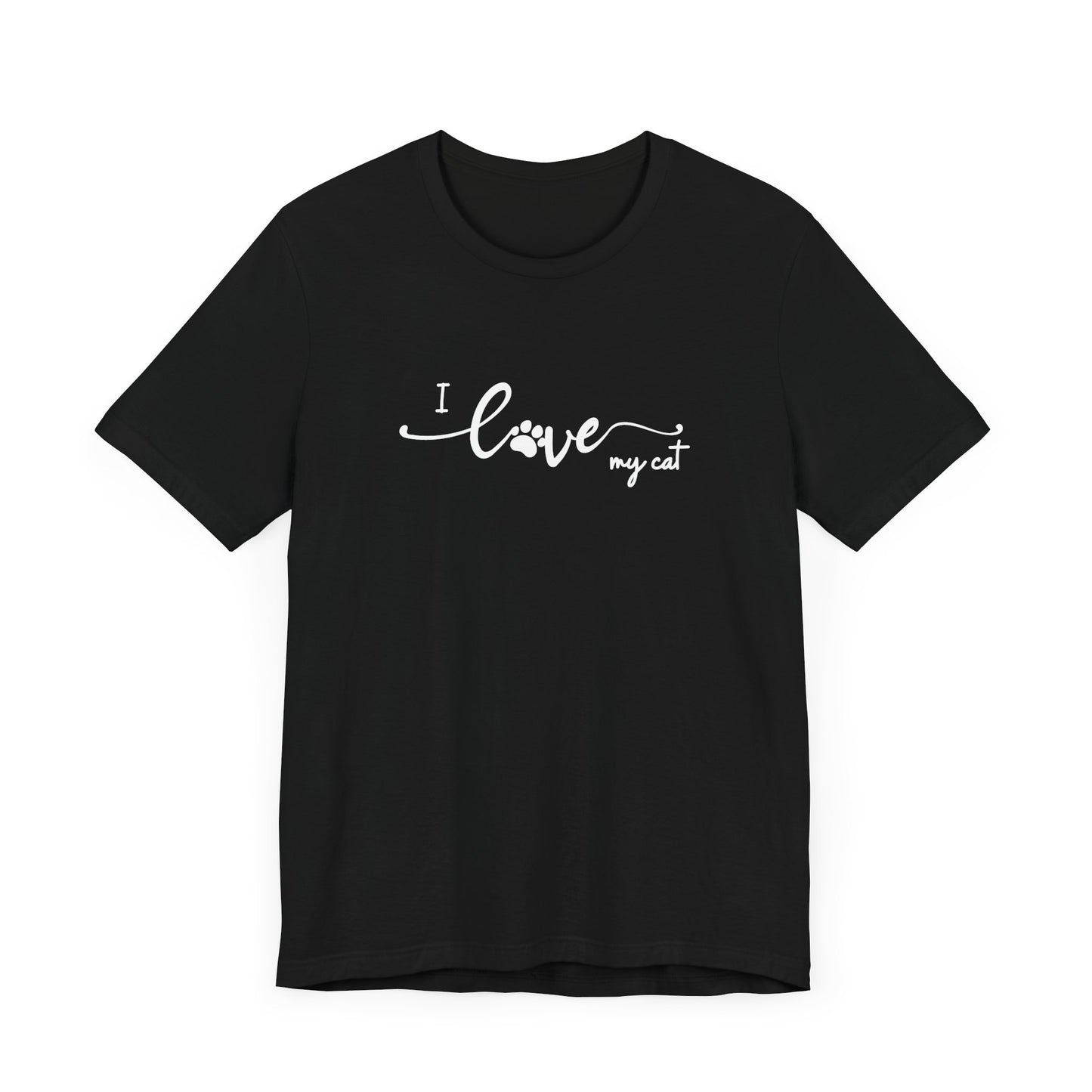 I Love My Cat Men's T-Shirt - Cute Cat Lover Tee for Pet Owners
