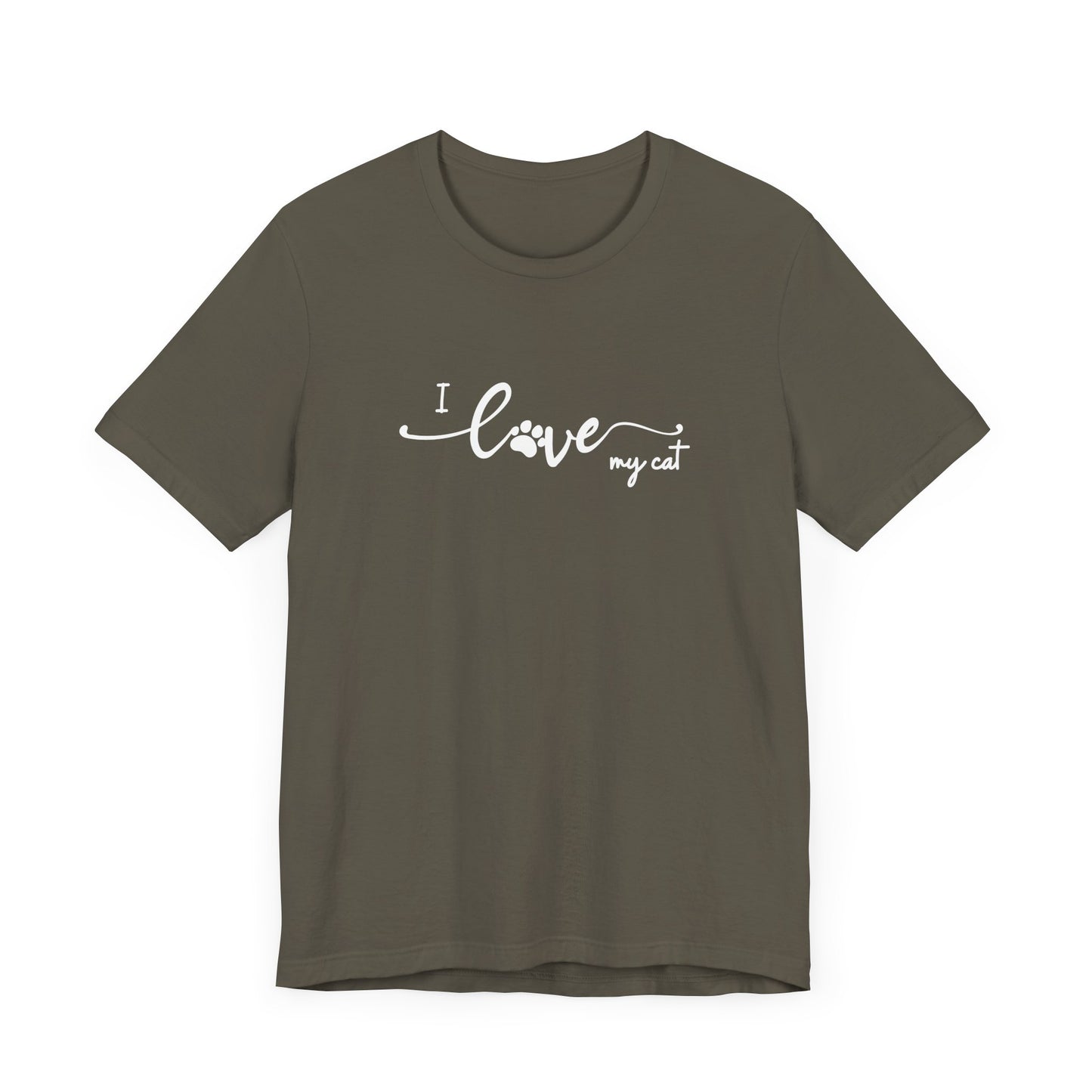 I Love My Cat Men's T-Shirt - Cute Cat Lover Tee for Pet Owners