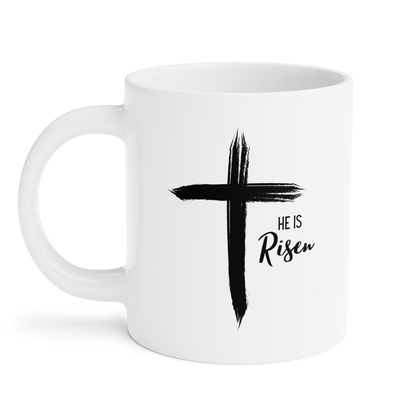 Cross "He Is Risen" Mug