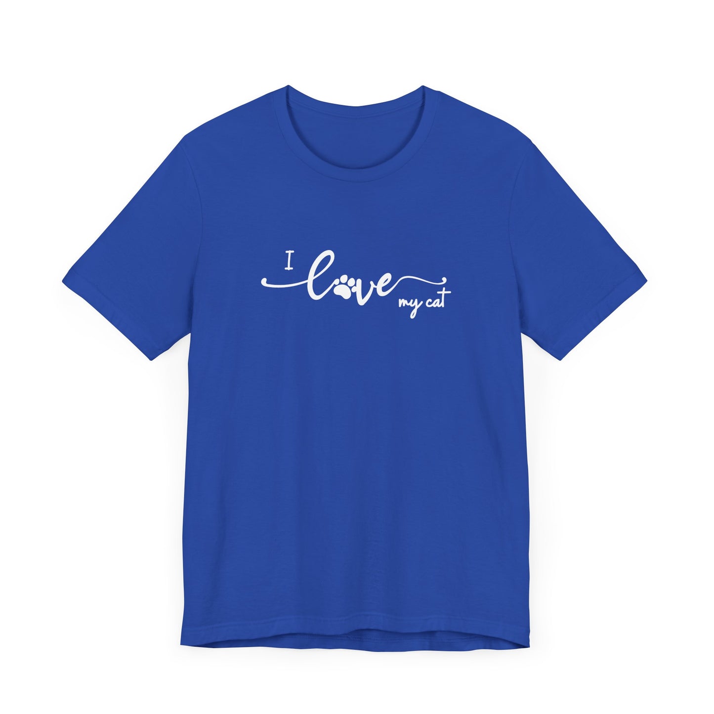 I Love My Cat Men's T-Shirt - Cute Cat Lover Tee for Pet Owners