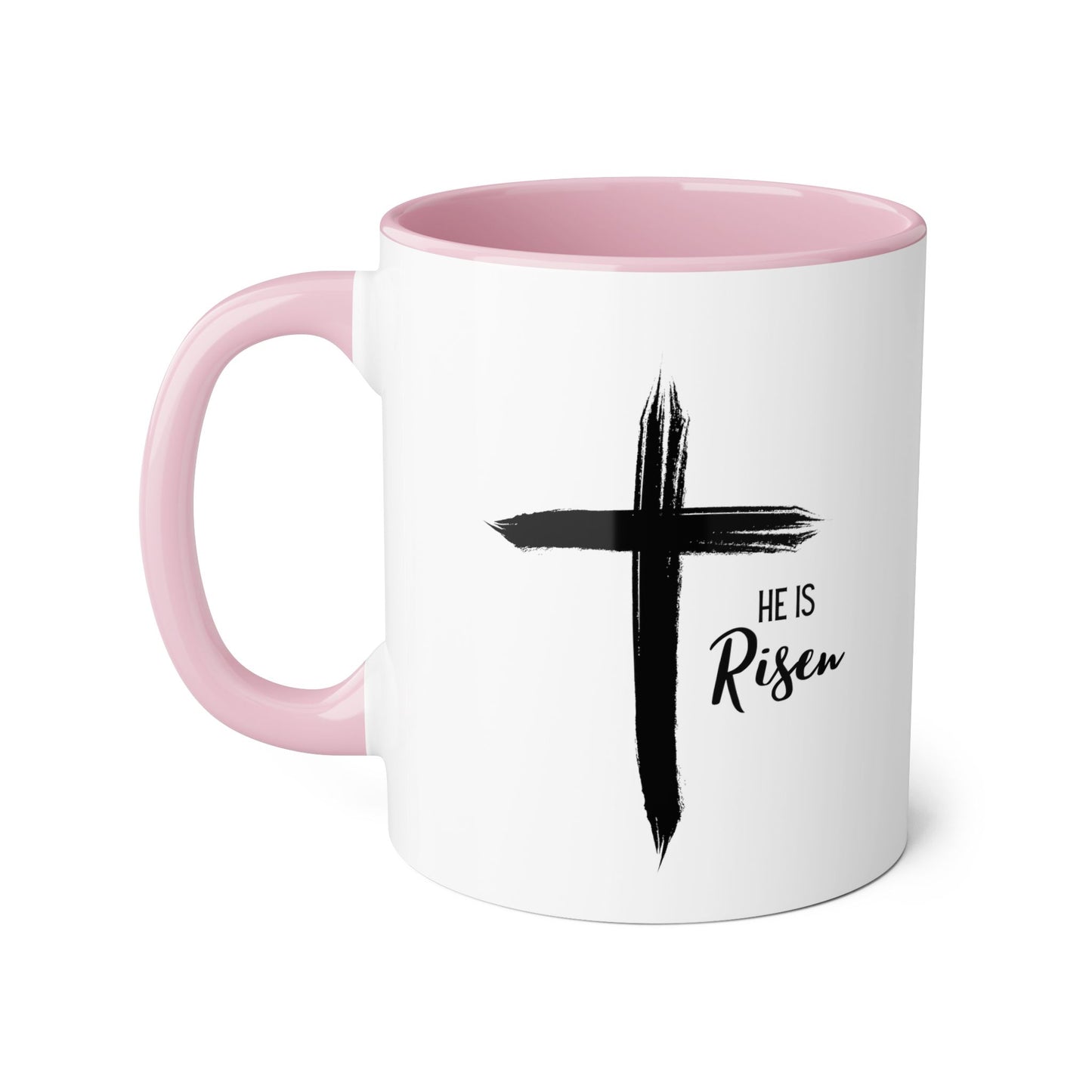 Cross 'He is Risen' 2 Tone Mug