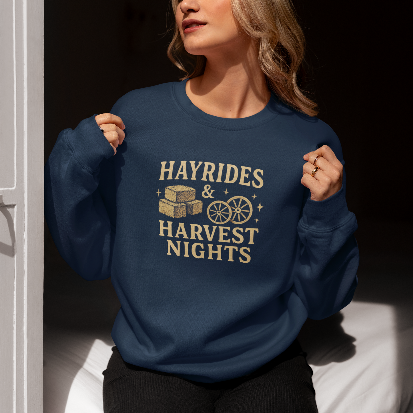 Hayrides & Harvest Nights Women's Crewneck