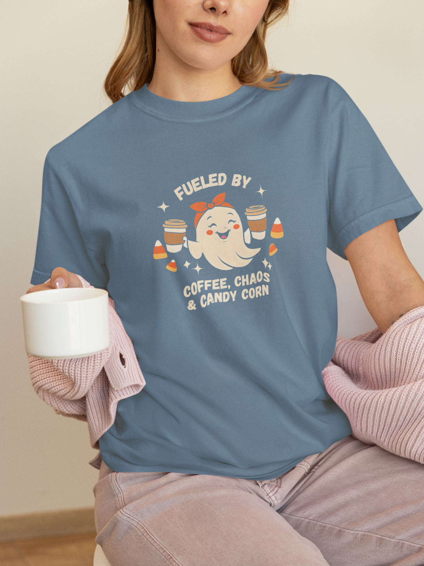 Coffee, Chaos & Candy Corn Women's T-Shirt