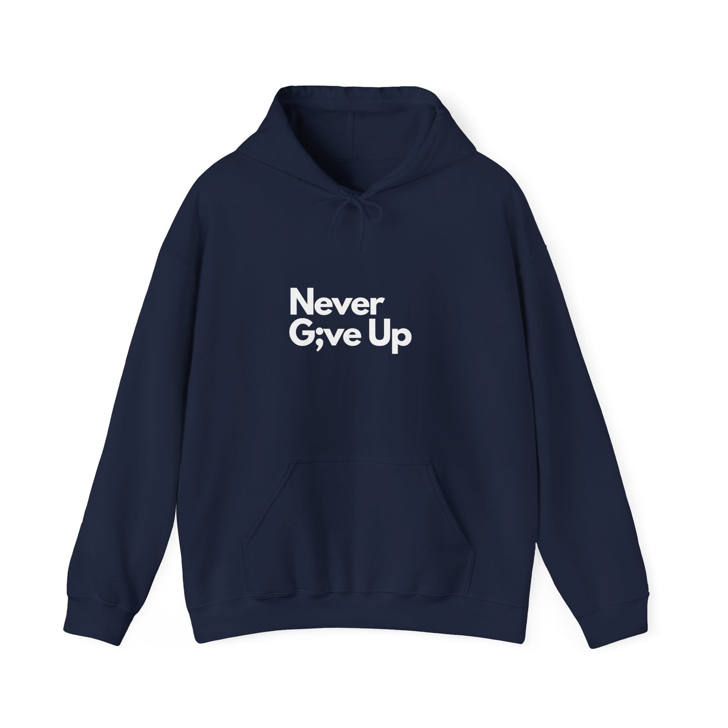 Never G;ve Up Men's Hoodie