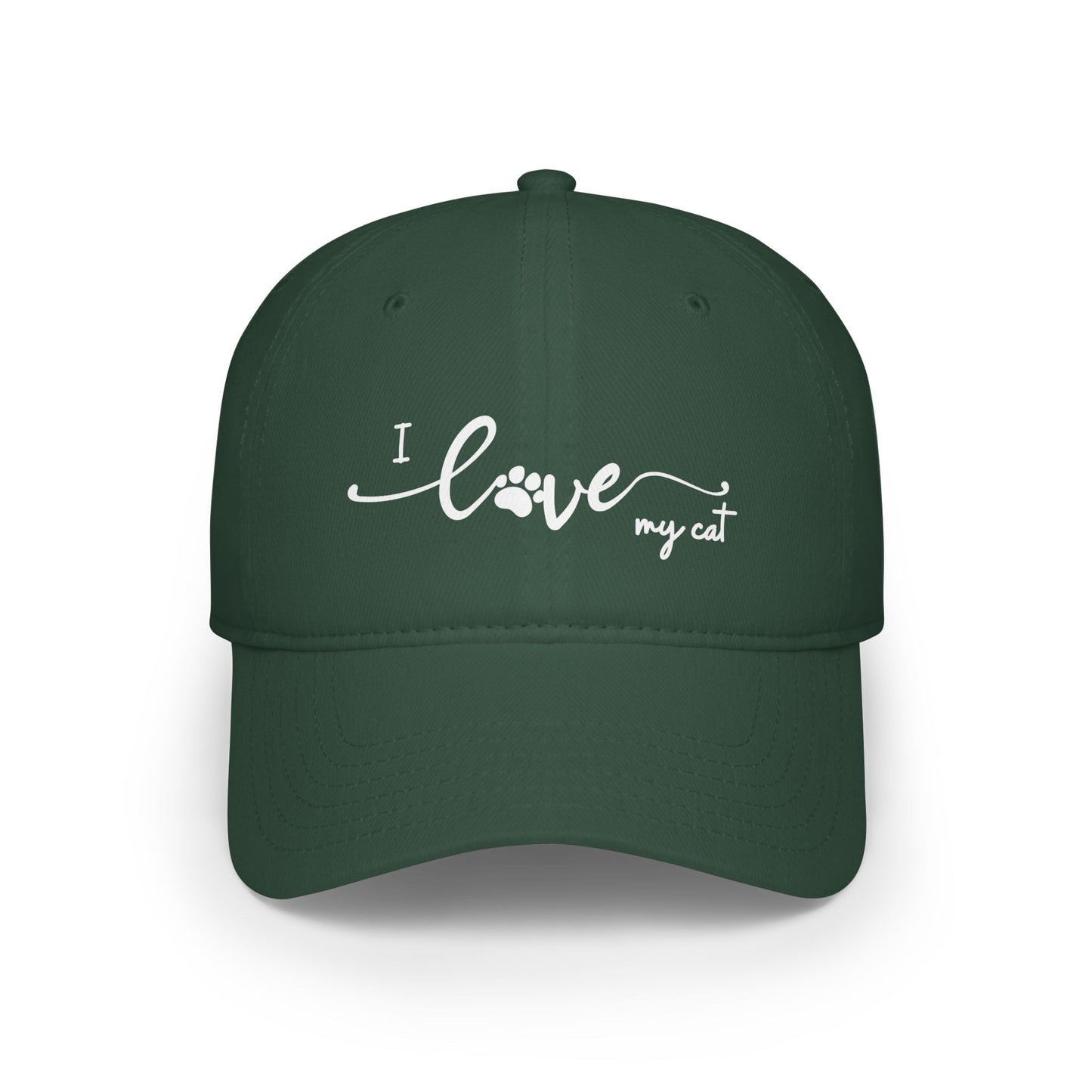 I Love My Cat Baseball Cap