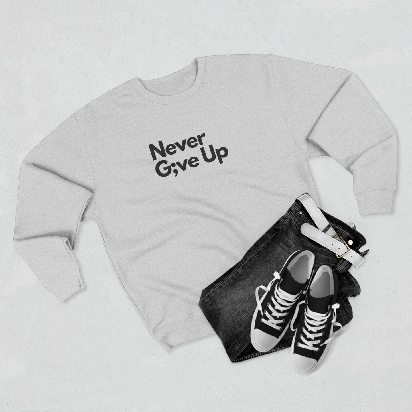Never Give Up Women's Crewneck