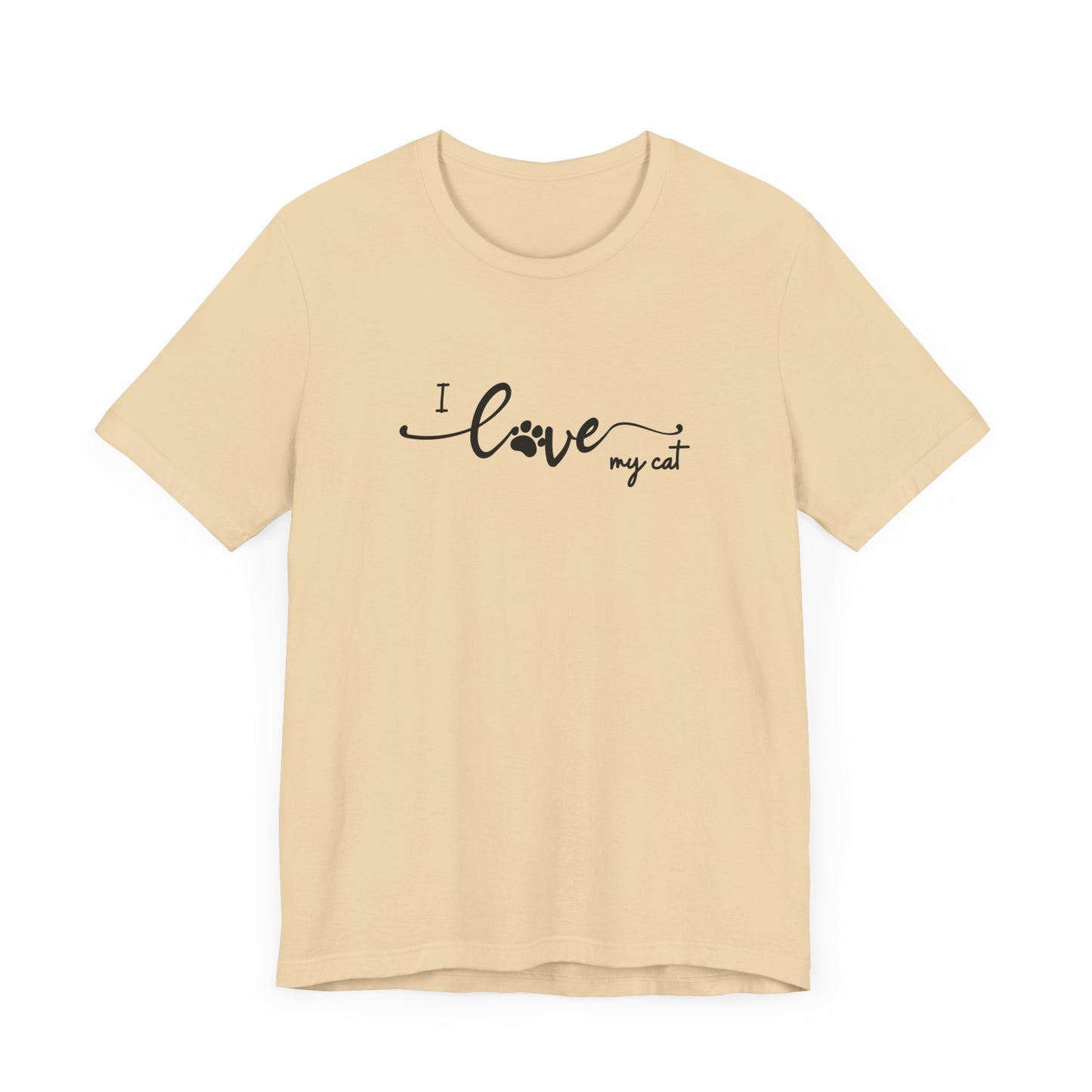 I Love My Cat Men's T-Shirt - Cute Cat Lover Tee for Pet Owners