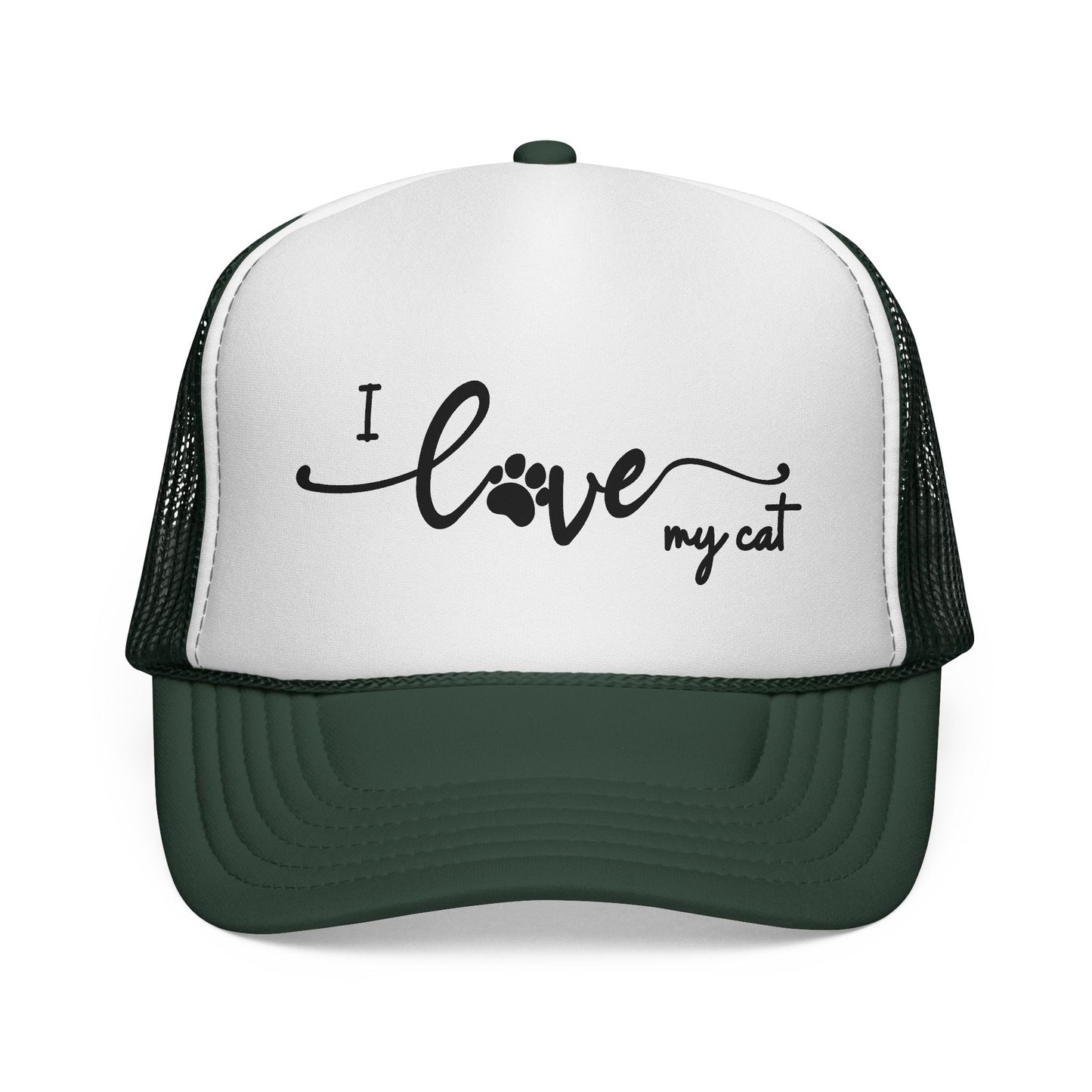 I Love My Cat Trucker Hat