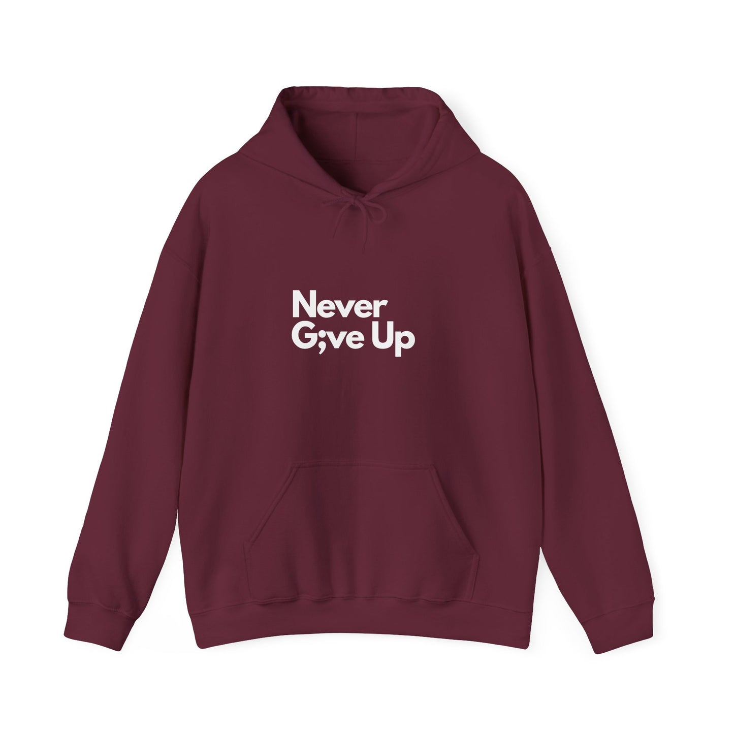 Never G;ve Up Men's Hoodie
