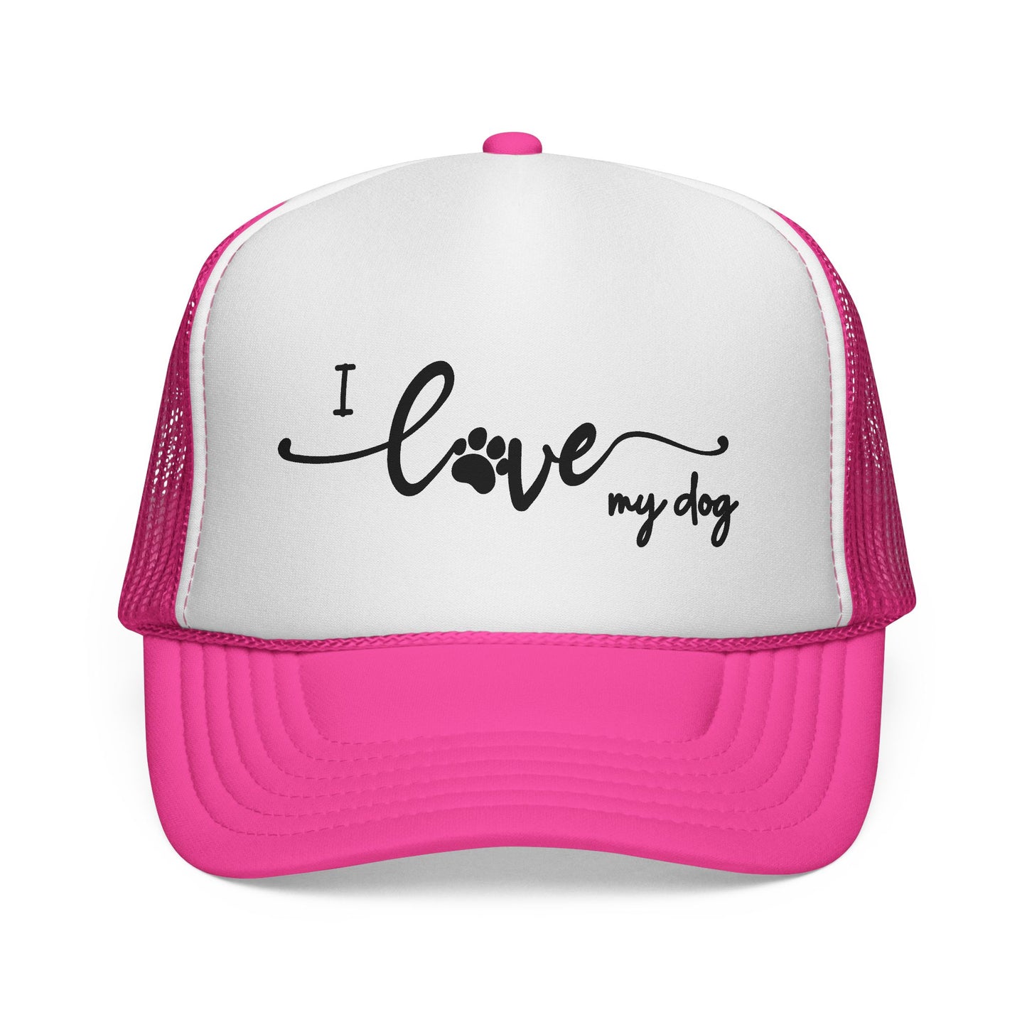 I Love My Dog Trucker Hat
