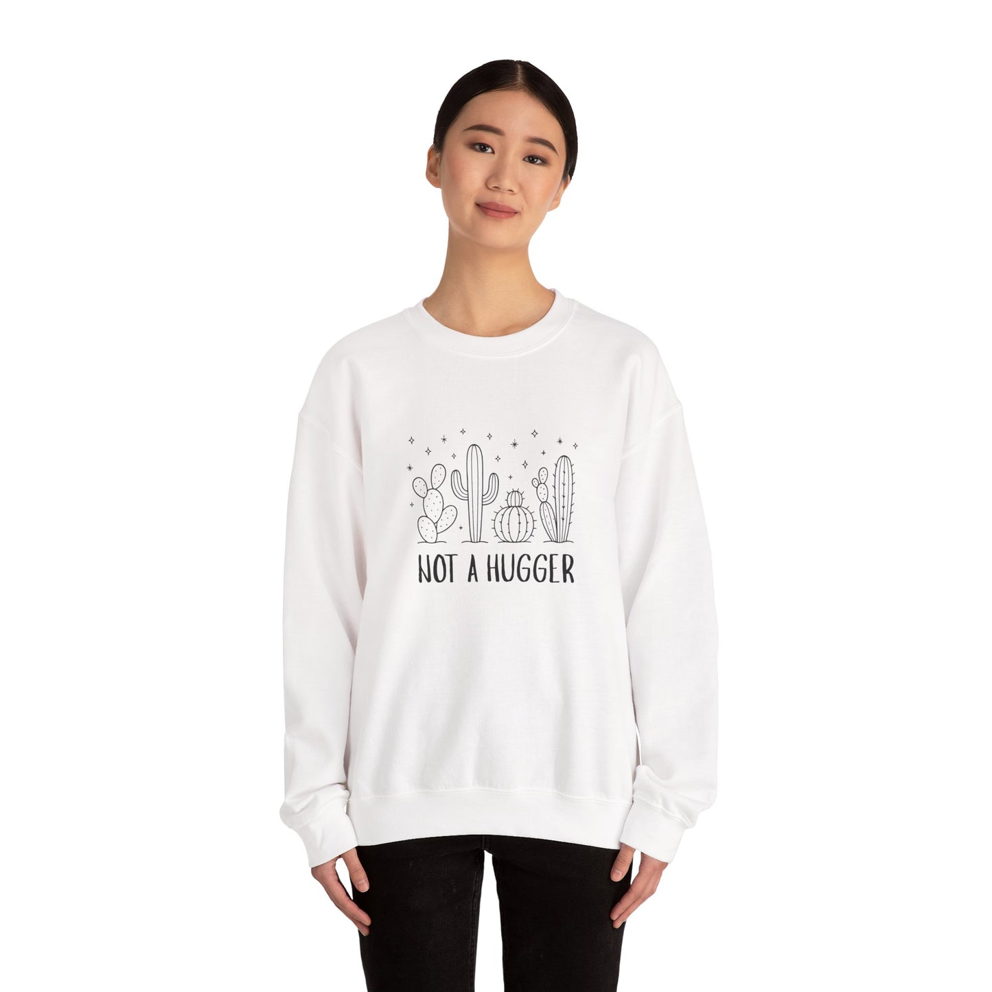 "Not A Hugger" Women's Crewneck