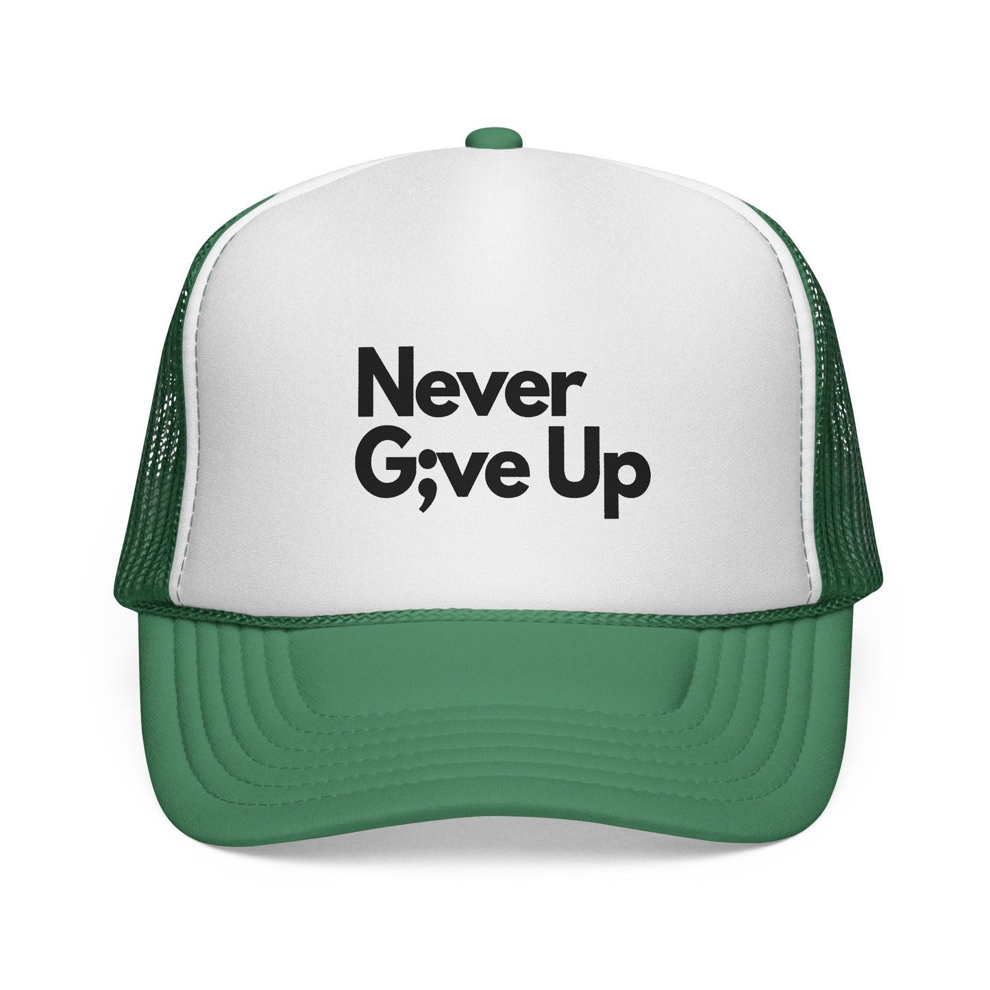 Never Give Up Trucker Cap