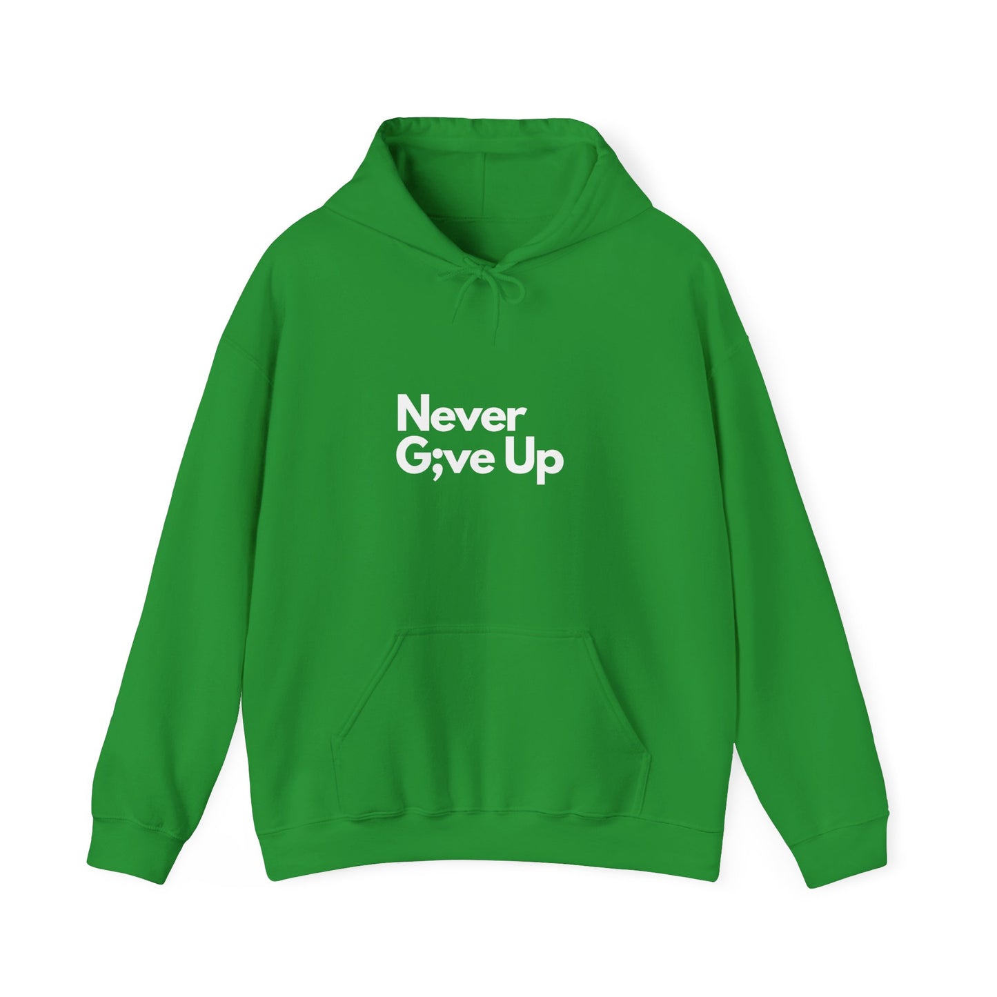 Never G;ve Up Men's Hoodie