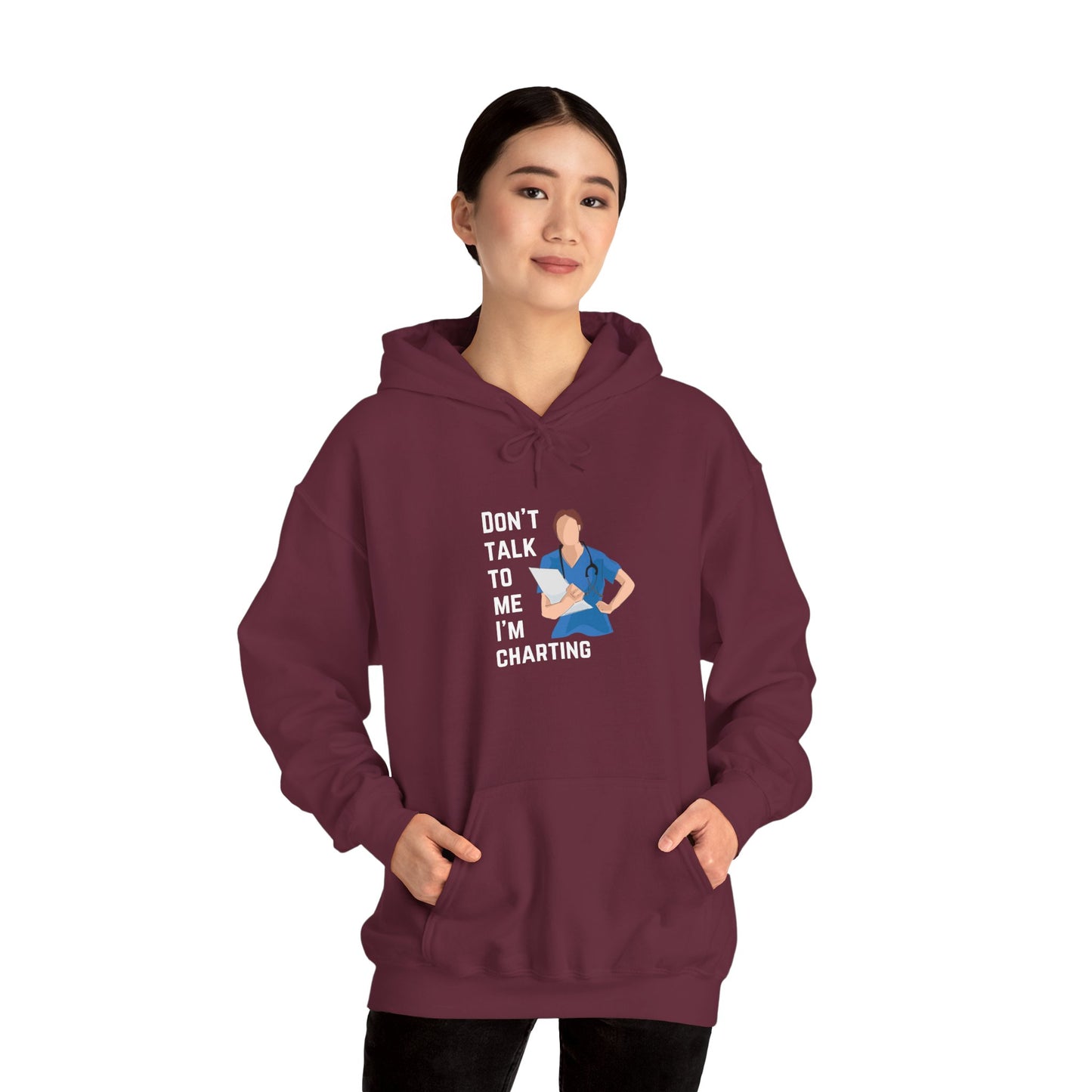"Don't Talk to Me, I'm Charting" Women's Hoodie