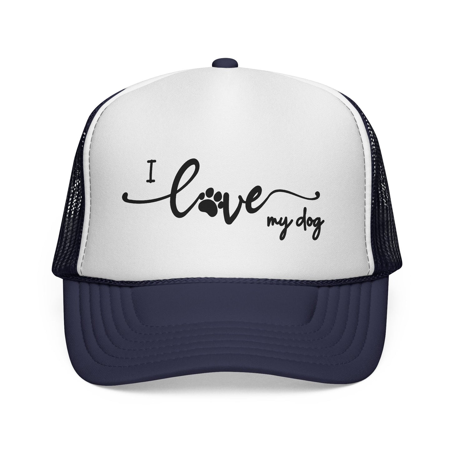 I Love My Dog Trucker Hat