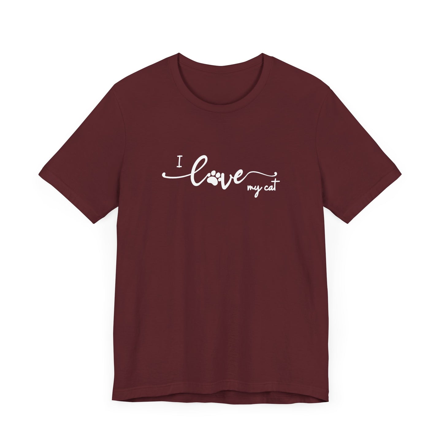 I Love My Cat Men's T-Shirt - Cute Cat Lover Tee for Pet Owners
