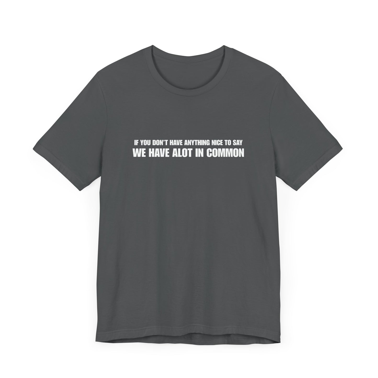 "If You Don't Have Anything Nice to Say" Men's T-Shirt