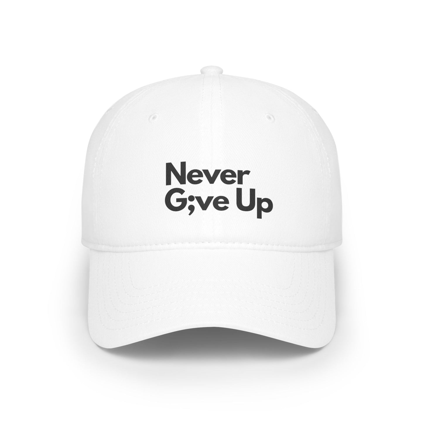 Never Give Up Baseball Cap