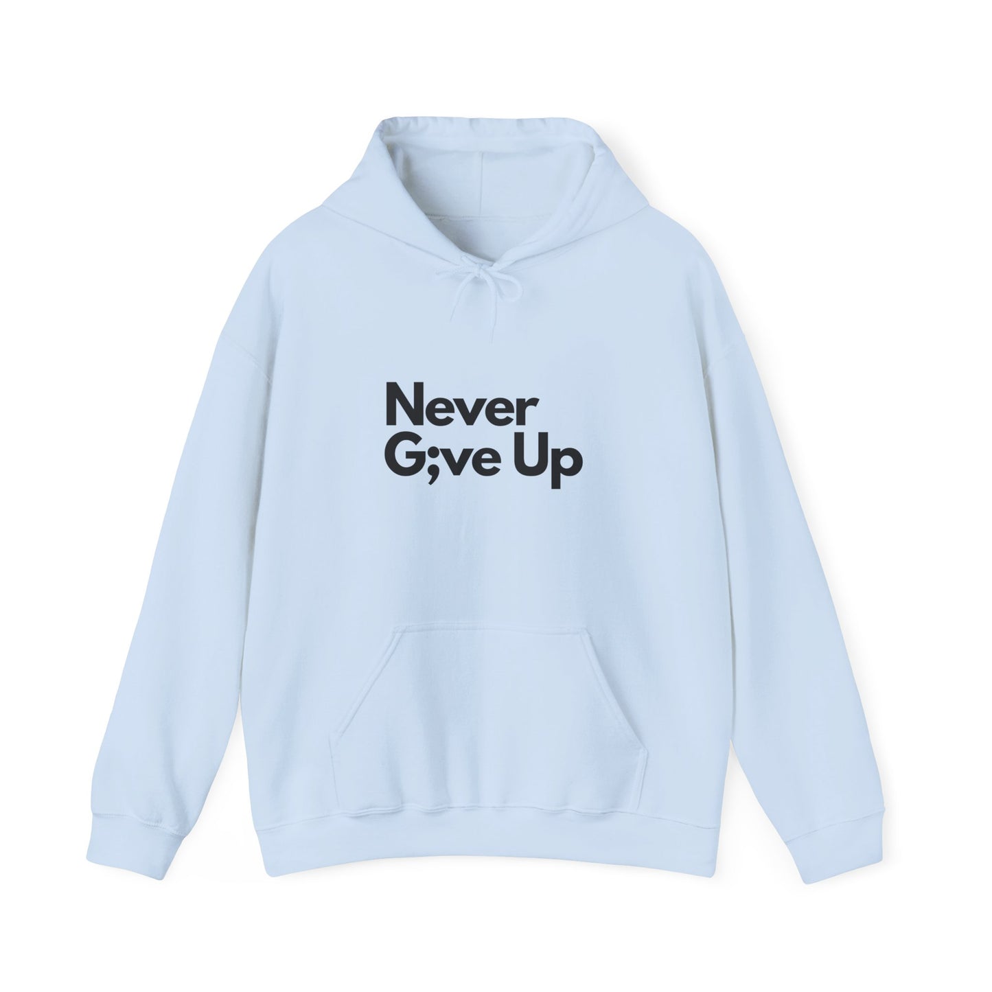 Never G;ve Up Men's Hoodie