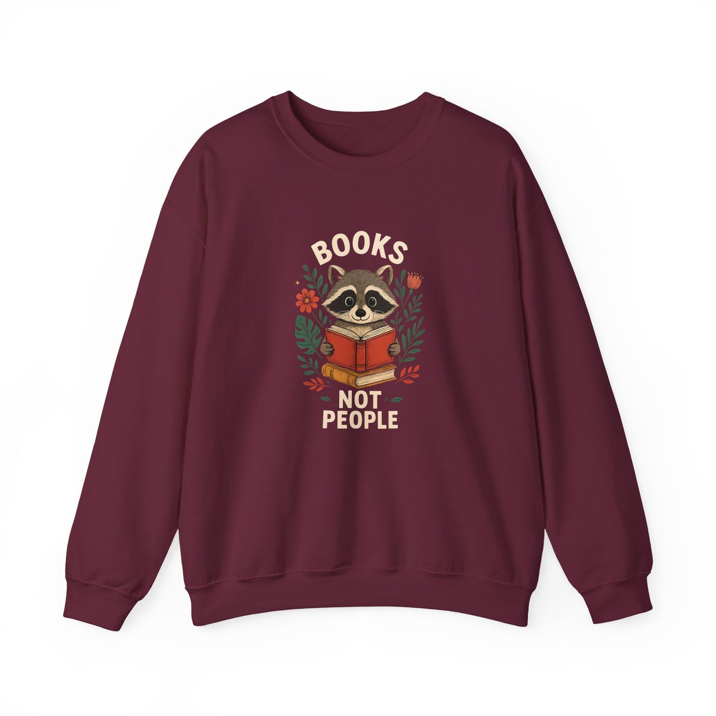 "Books Not People" Women's Crewneck