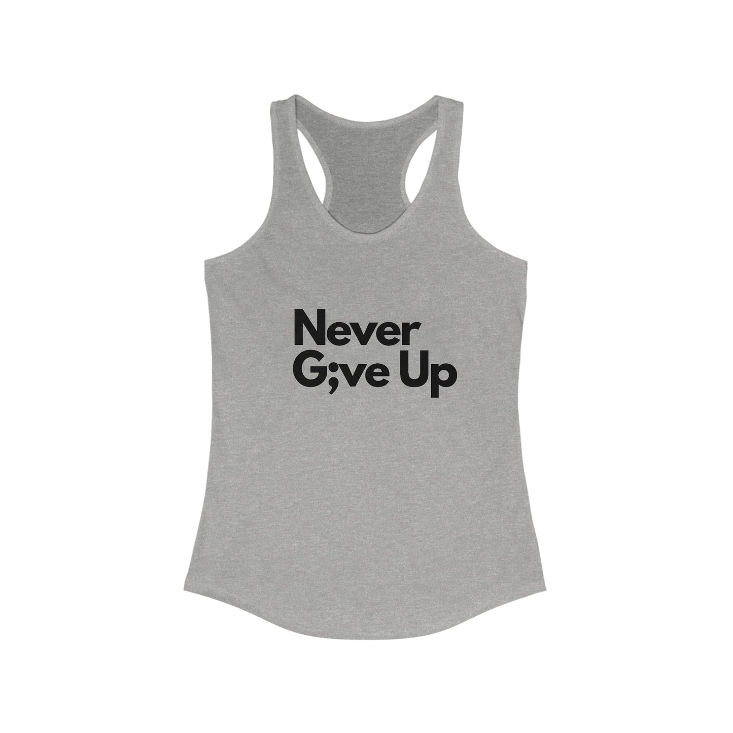 Never G;ve Up Women's Tank