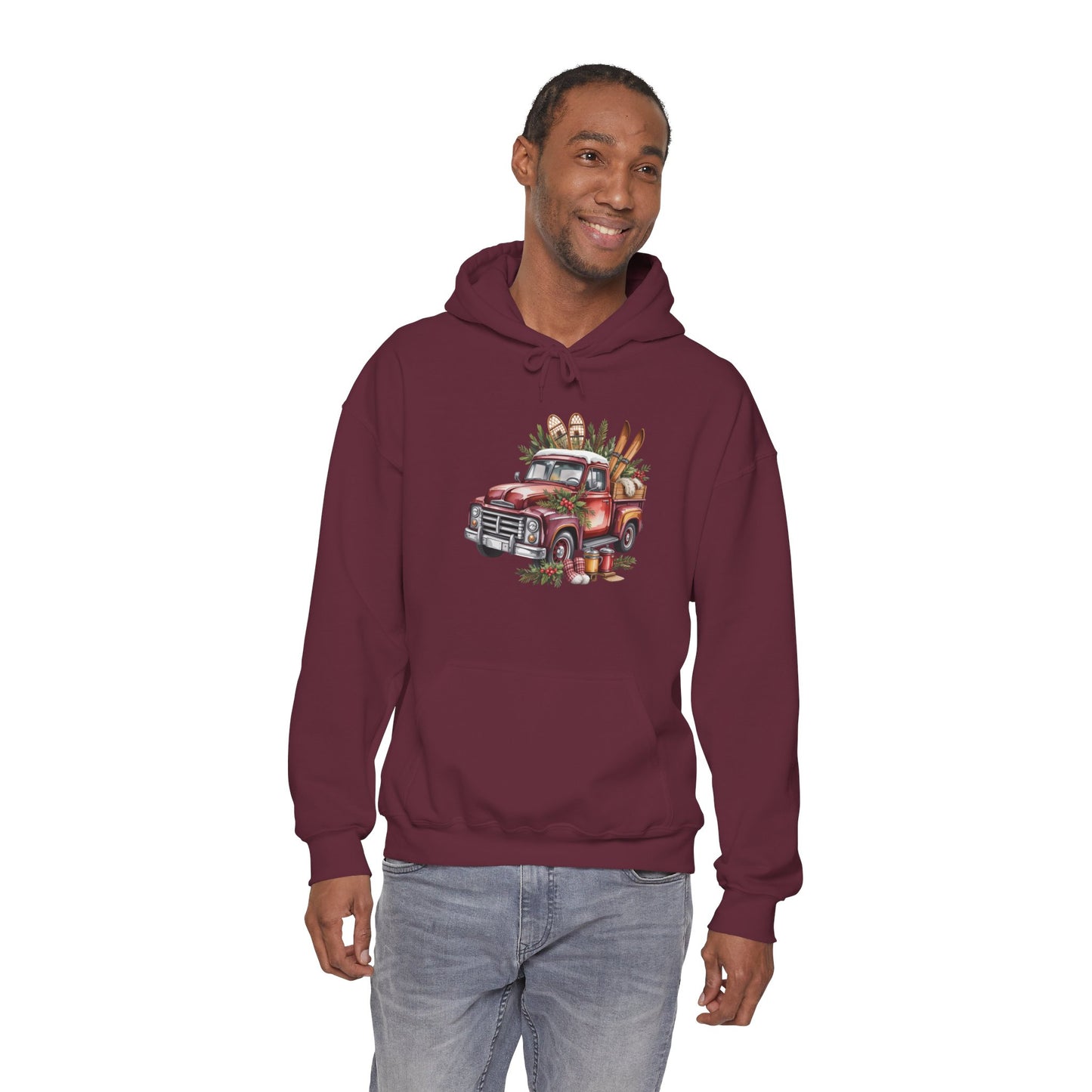 Retro Holiday Truck Hoodie