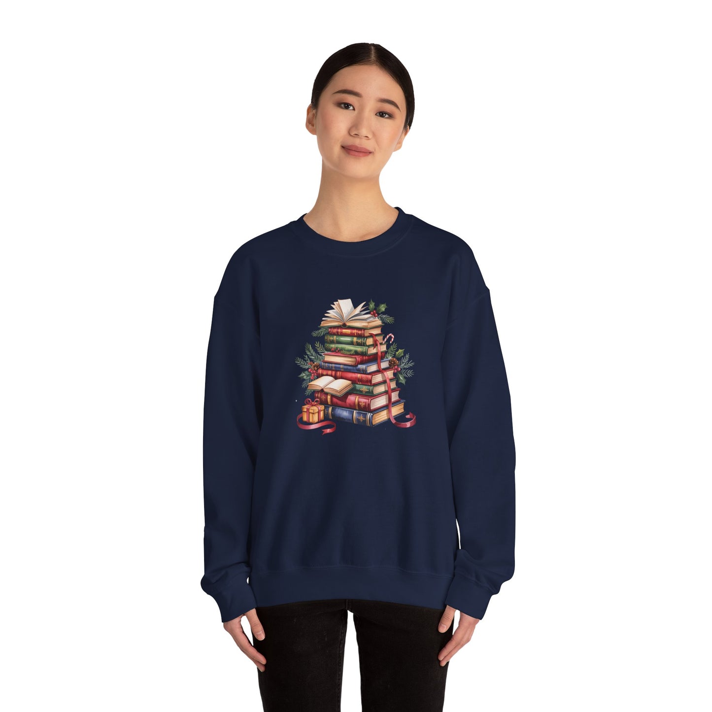 Booklover Holiday Women's Crewneck